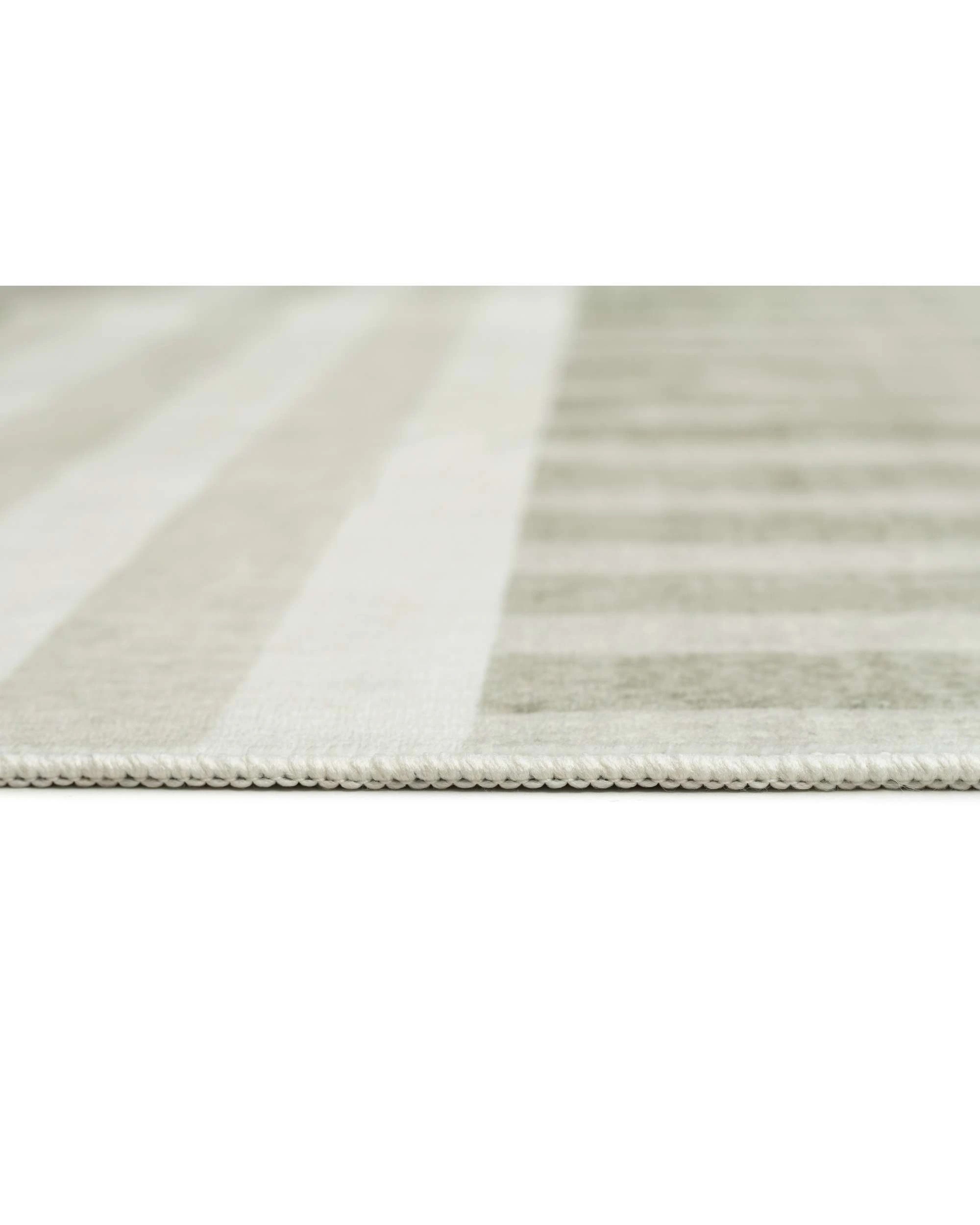 8 Loopsie Ayllon Stripe Printed Washable Rug-290cm x 190cm - Green, 8 of 8