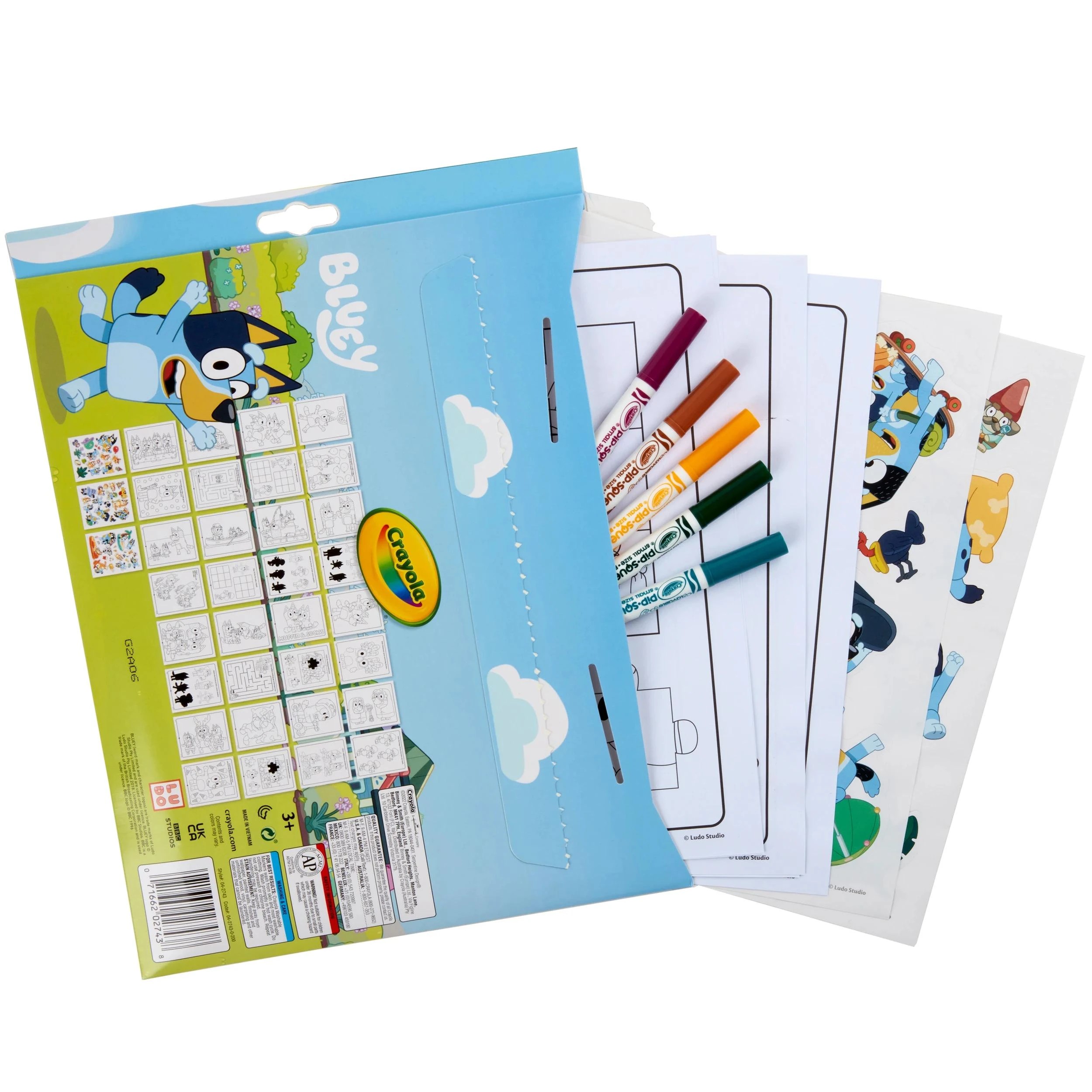 4 Crayola Bluey Color & Sticker Activity Set - Multi, 4 of 6