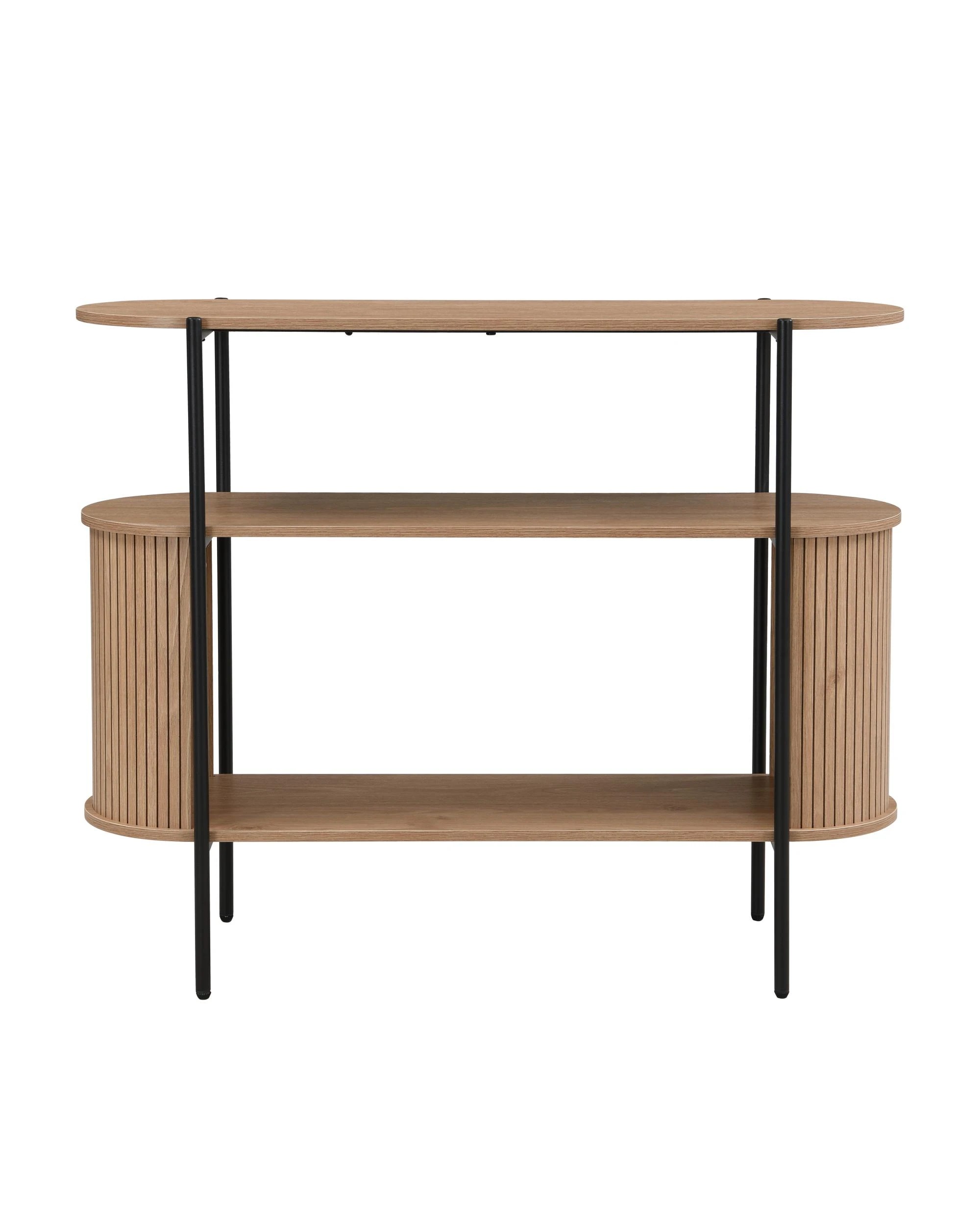 4 Kodu Console Storage 2 Tier Oak - Black, 4 of 10