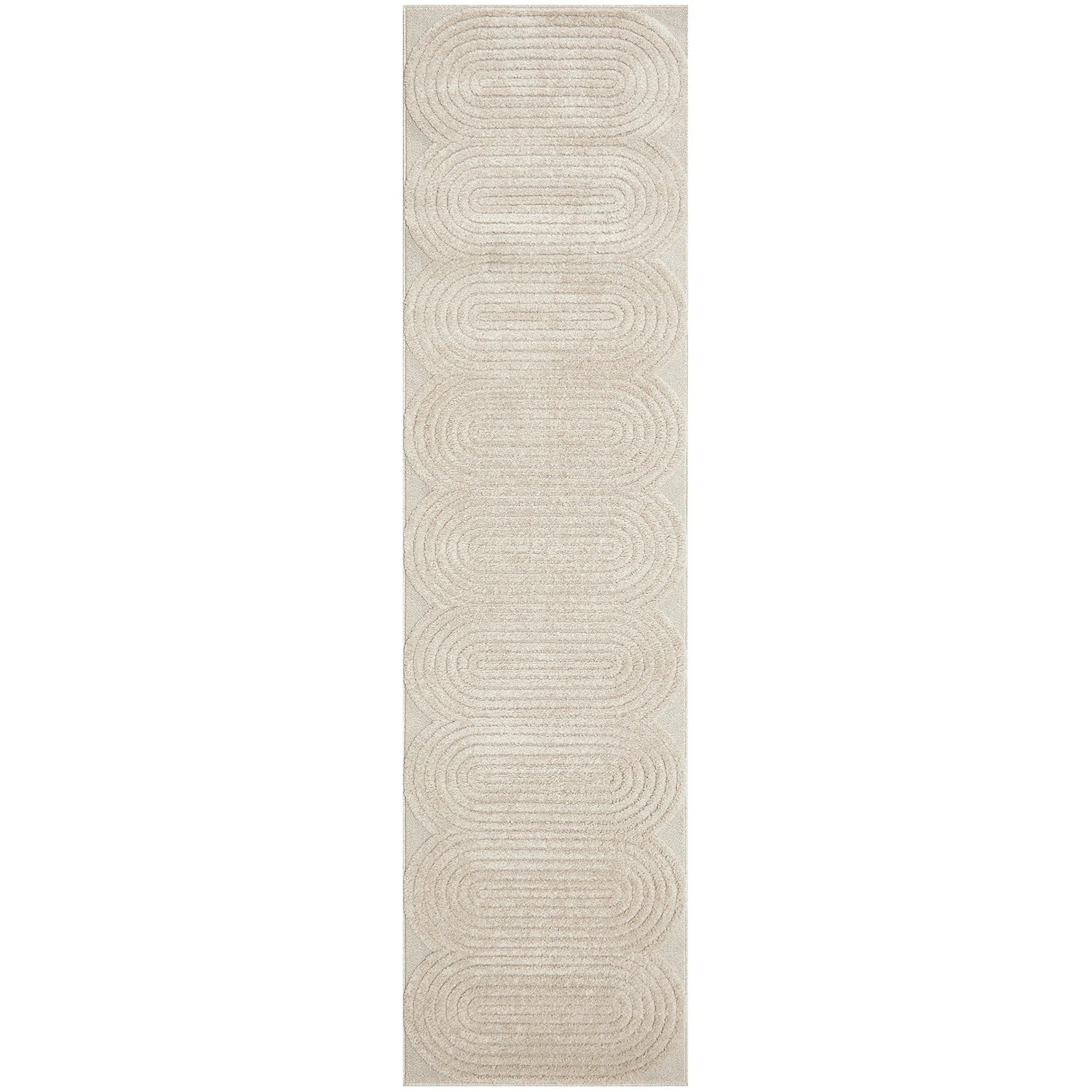 2 Common Ground Rugs Nirvana Carl 300x80cm - Medium Runner Power Loomed Pet Friendly Rug - Beige, 2 of 7