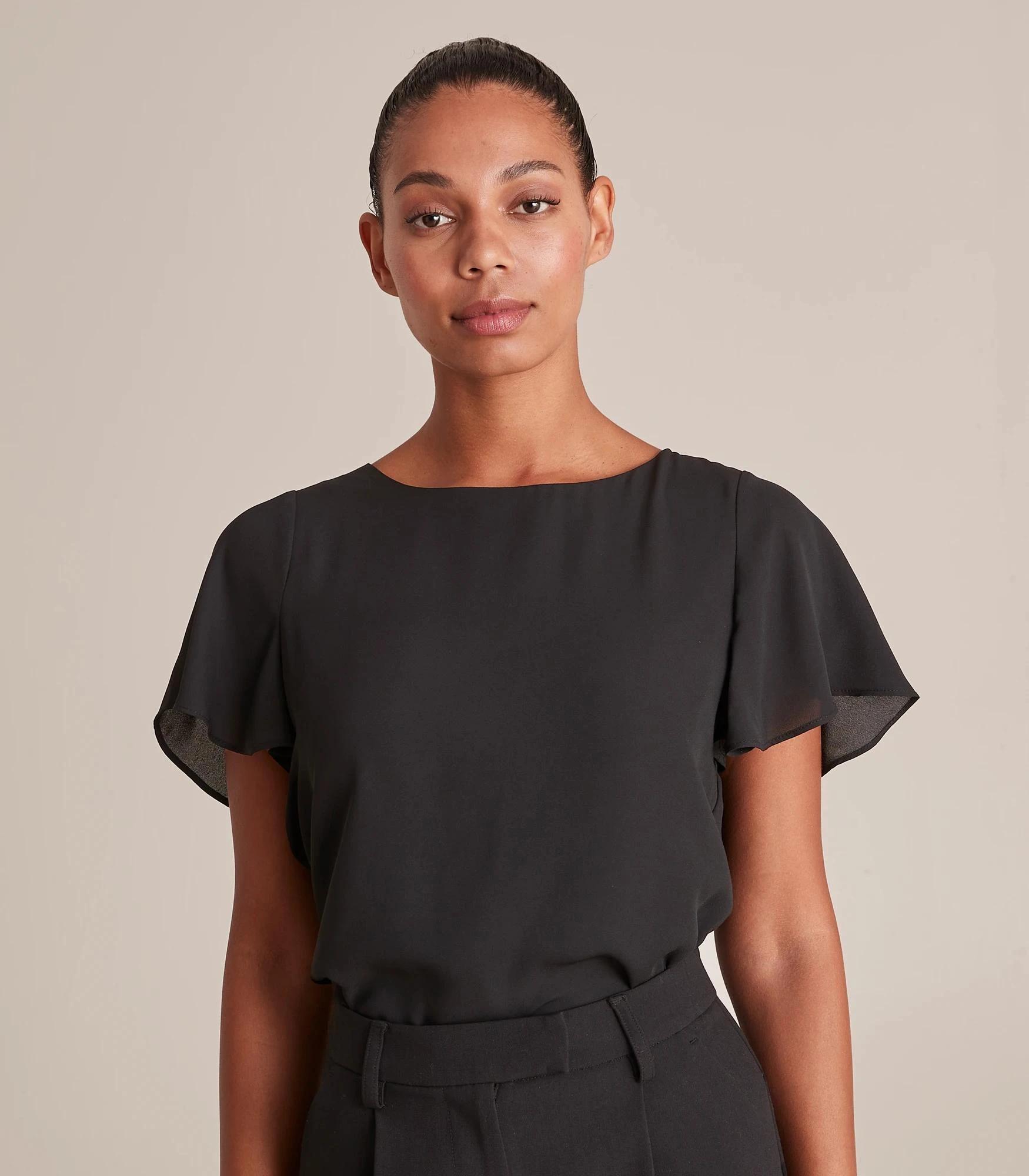 9 Preview Ella Crew Neck Top BLACK, 9 of 10