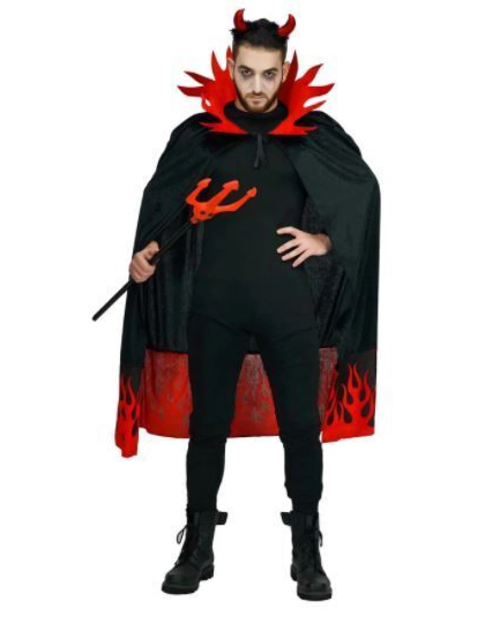 3 BR Costumes Devil Costume Cape with Horns for Halloween, 3 of 3