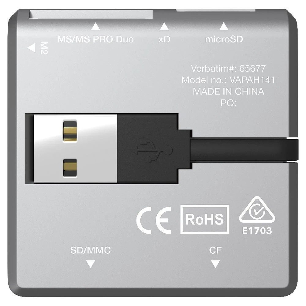 6 Verbatim USB 2.0 All-in-one Card Reader, 6 of 6
