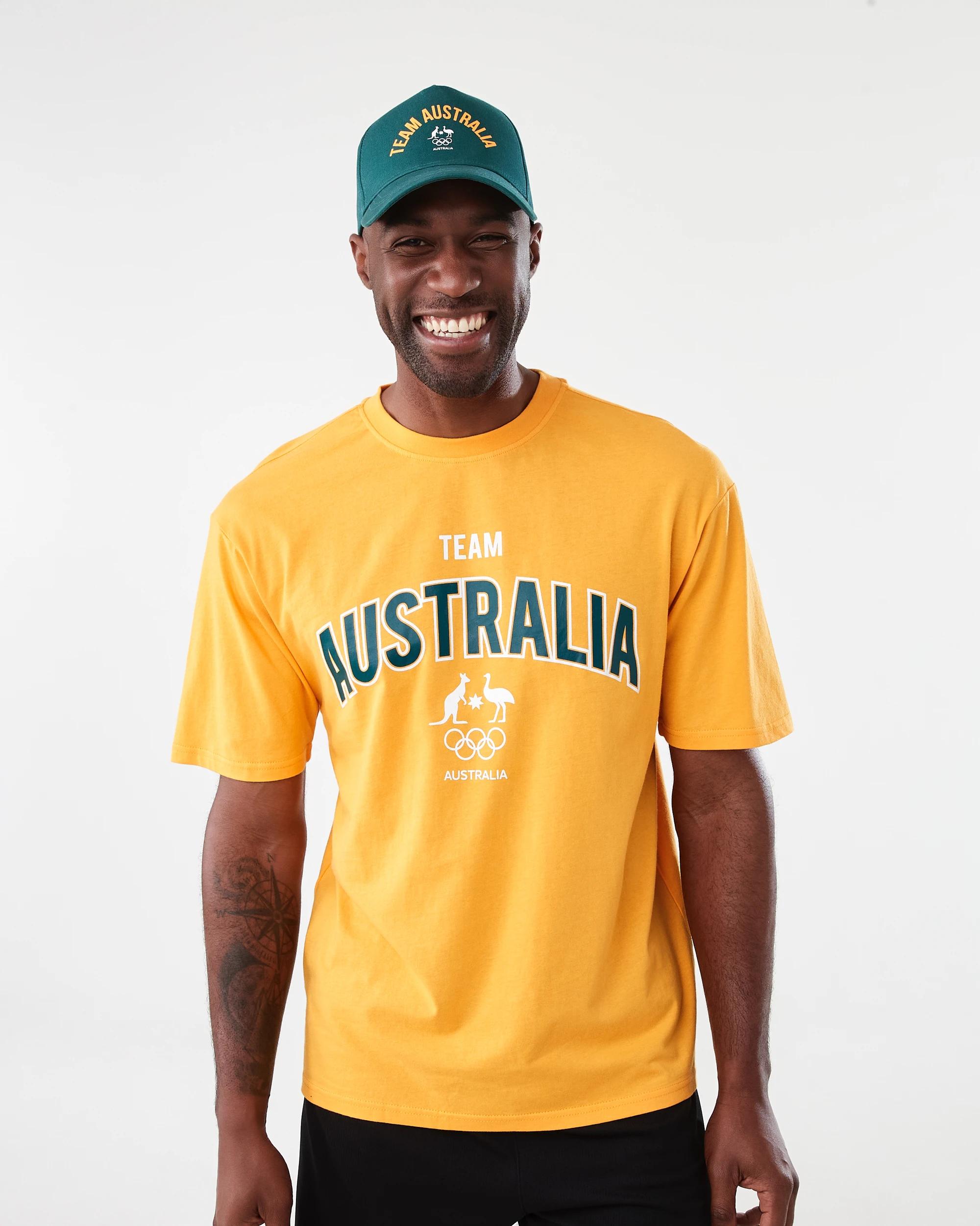 7 Team Australia Adult T-shirt Yellow, 7 of 7