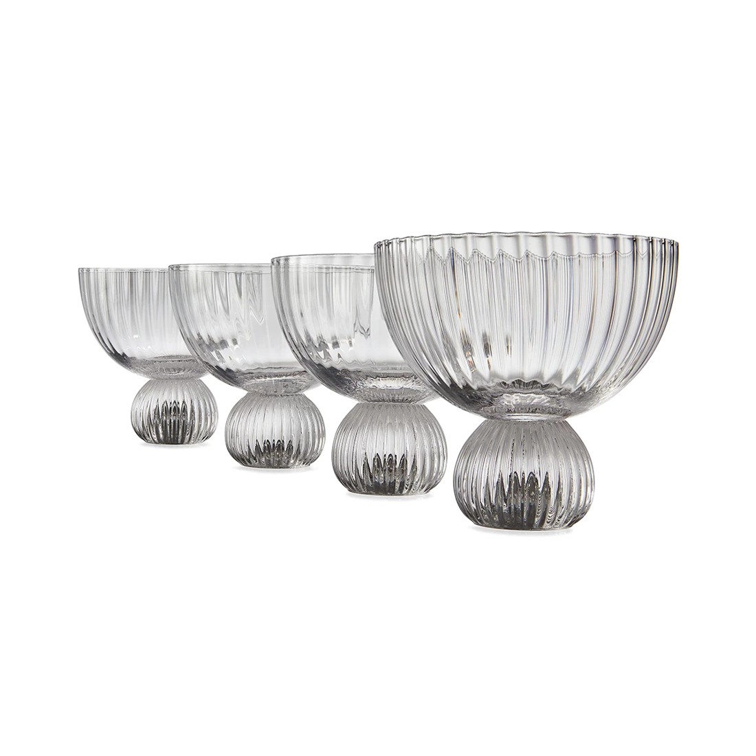 1 4 Linear Cocktail and Gin Glasses, 1 of 5