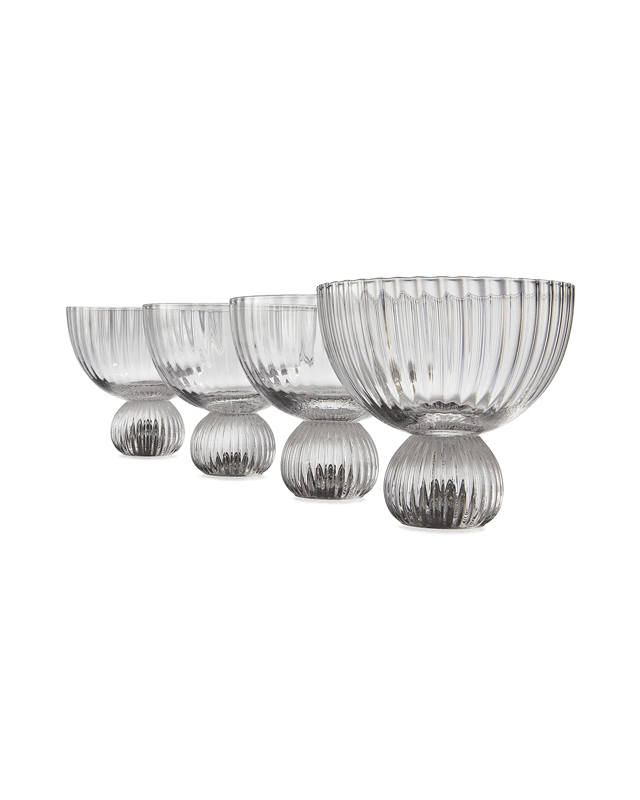 4 Linear Cocktail and Gin Gla