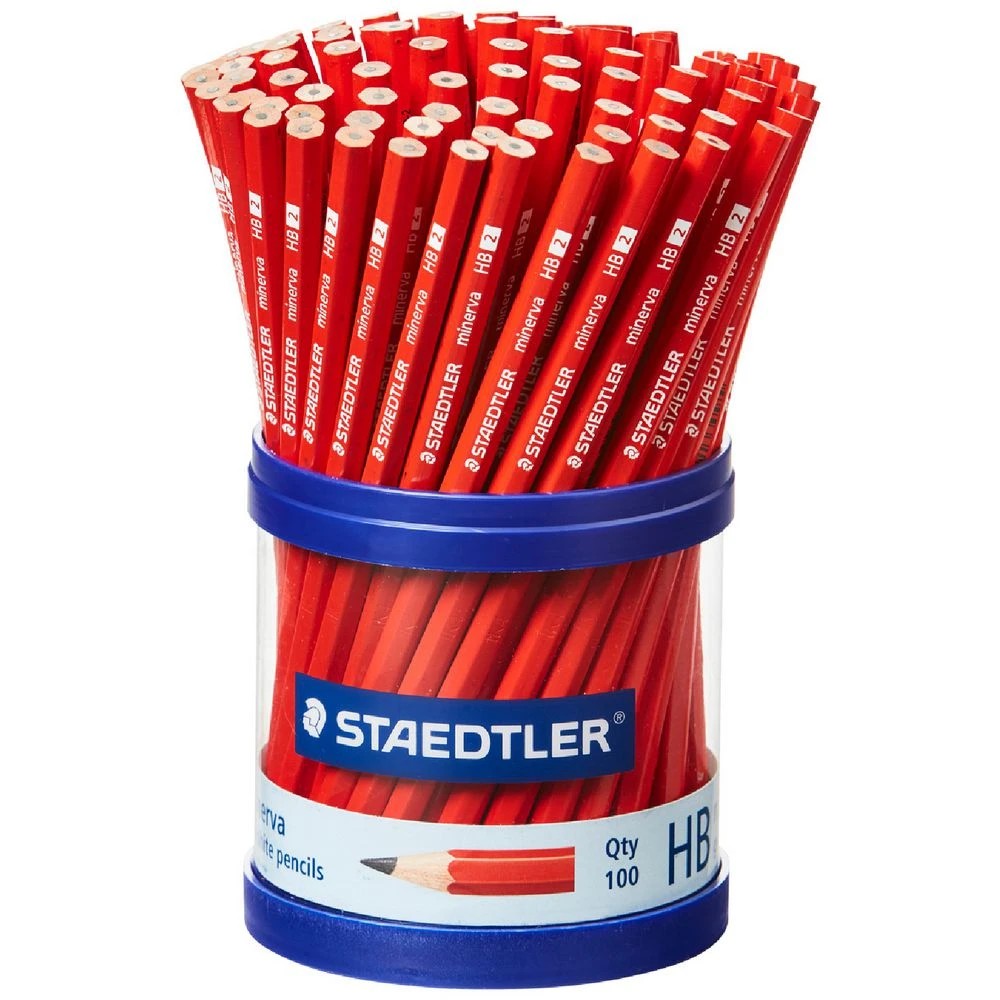 1 Staedtler Minerva Graphite Pencil HB 100 Pack, 1 of 5