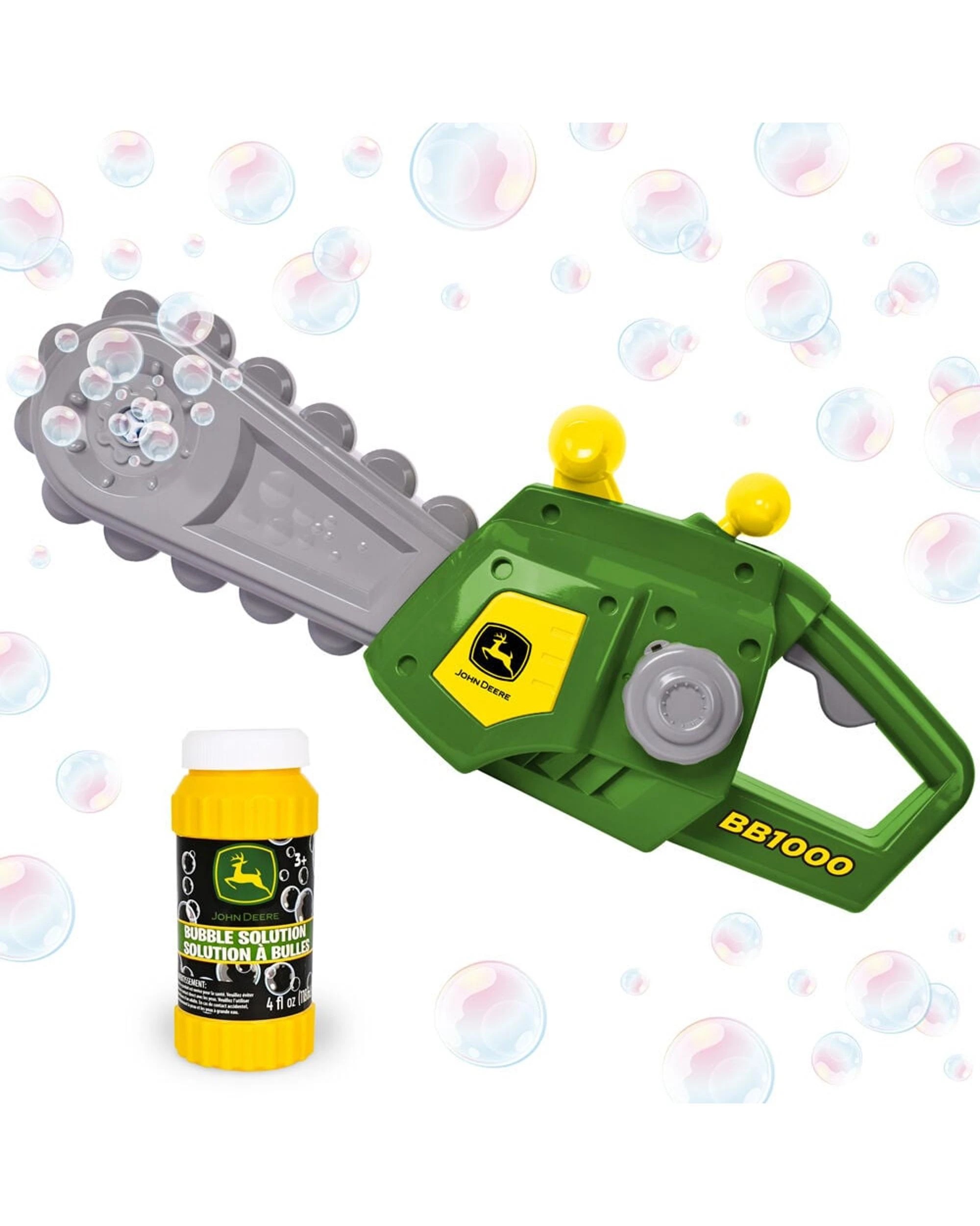 5 John Deere Motorised Bubble 'N' Fun Chainsaw Bubble Machine, 5 of 8