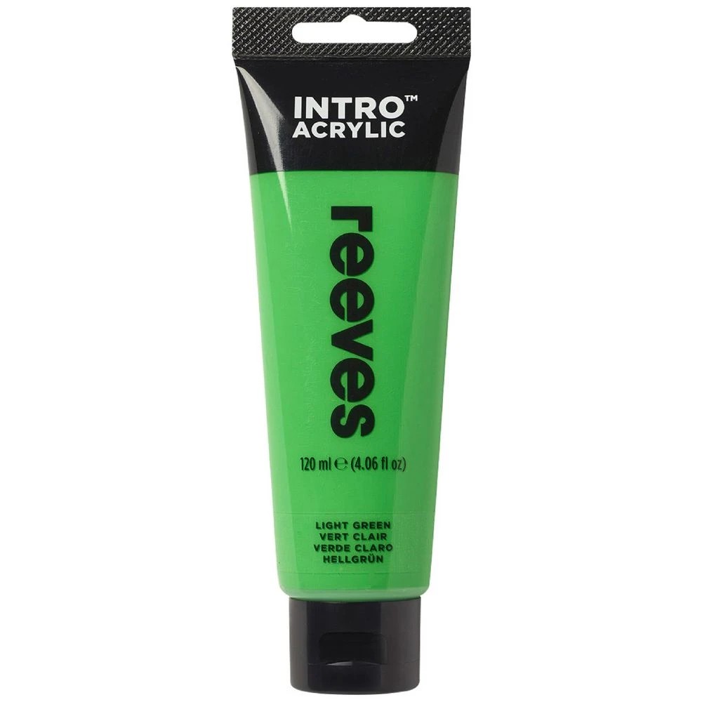1 Reeves Intro Acrylic Paint 100mL Light Green, 1 of 1