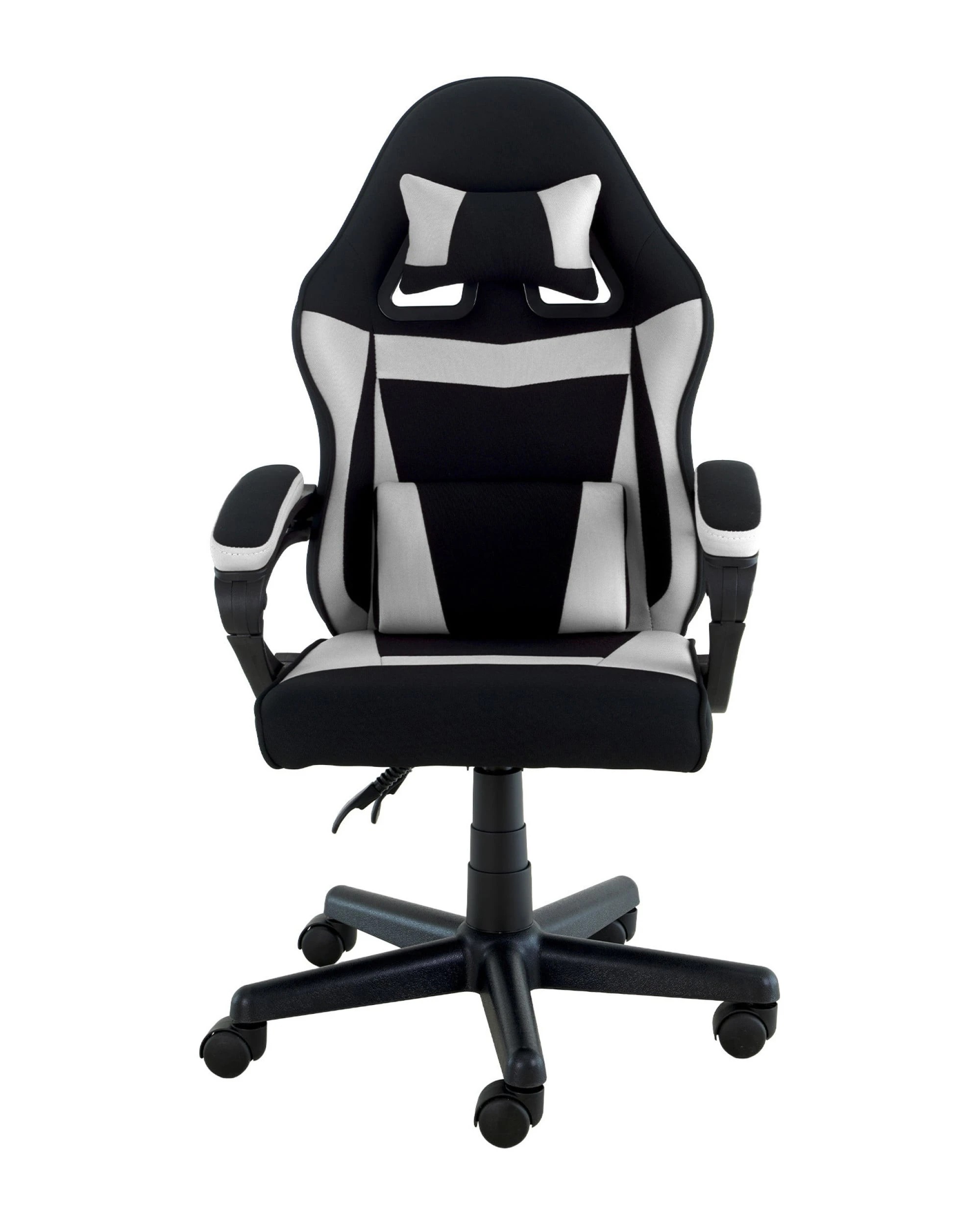 6 Sarantino Antre Kids Study Gaming Chair Black White Computer Seat Adjustable Height Ergonomic Support, Padded Armrest, 6 of 6