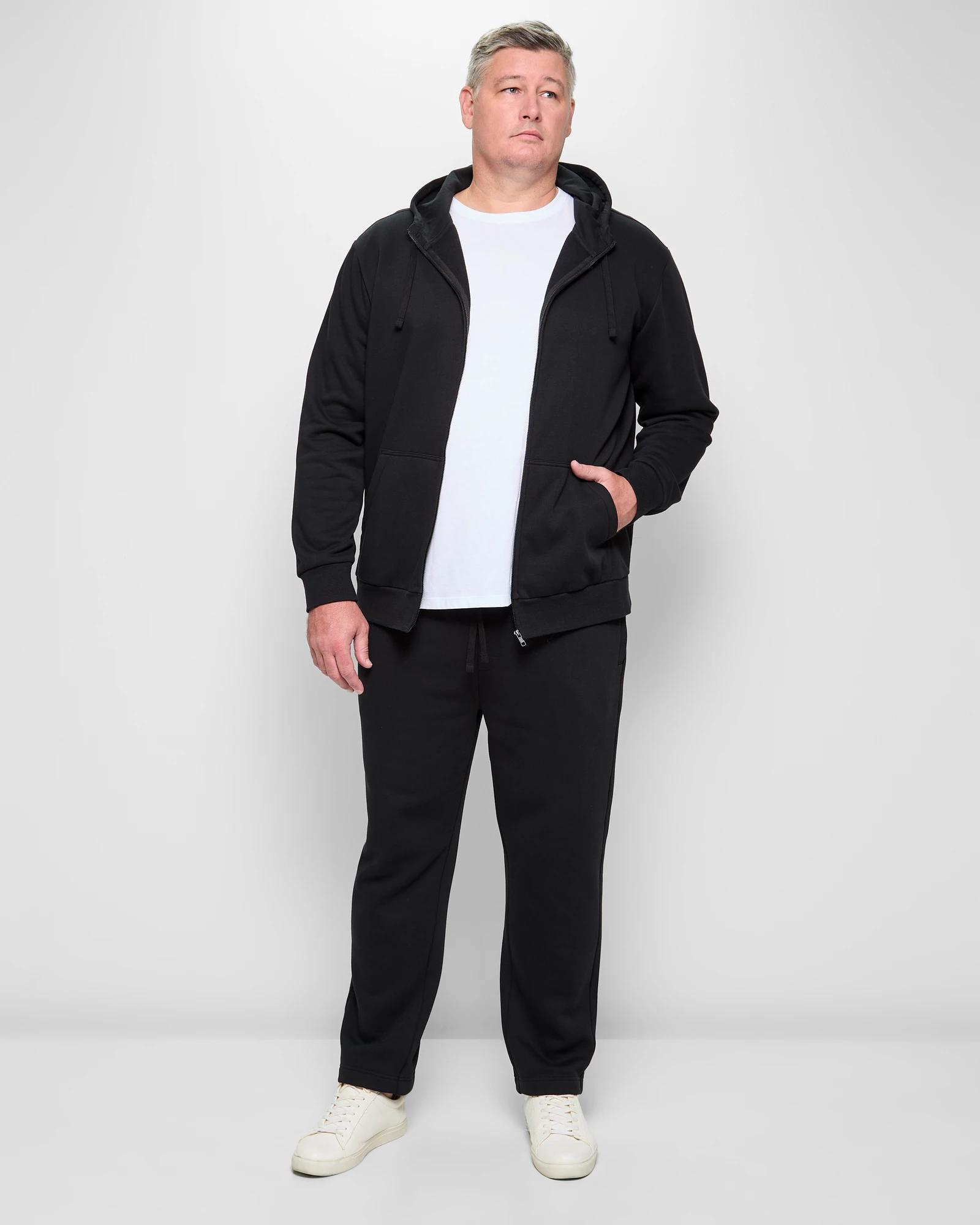 2 Target Plus Size Fleece Zip Through Hoodie BLACK, 2 of 5