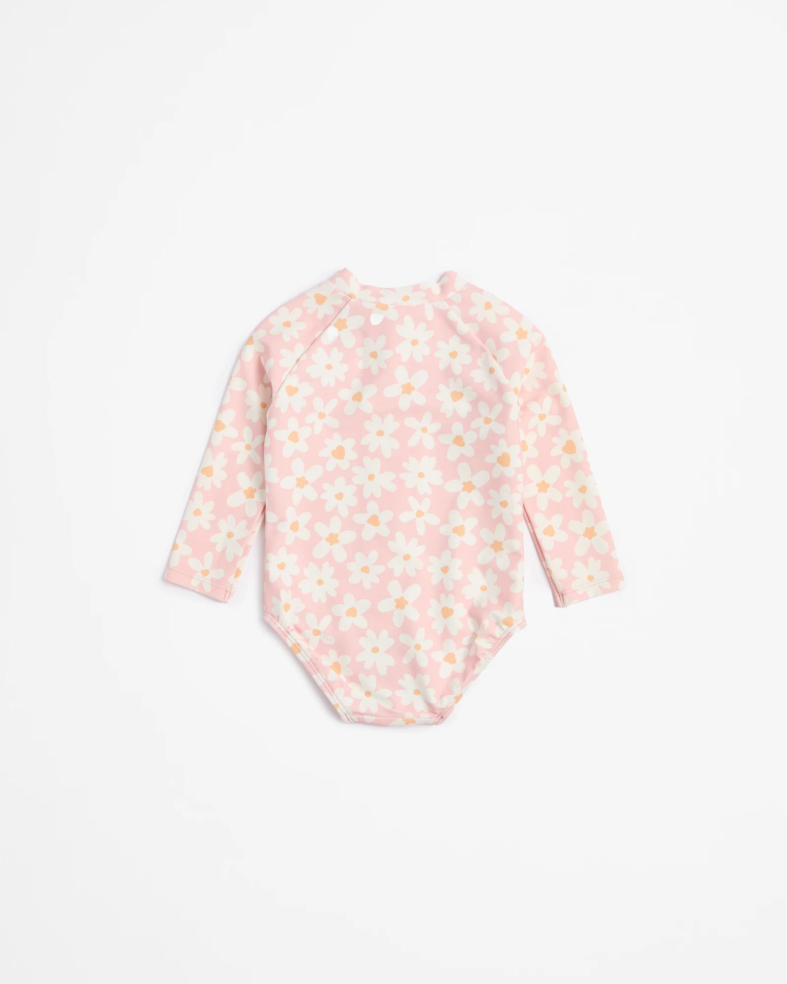 2 Target Baby Unitard Swim Set With Hat 2 Piece DAISIES, 2 of 3