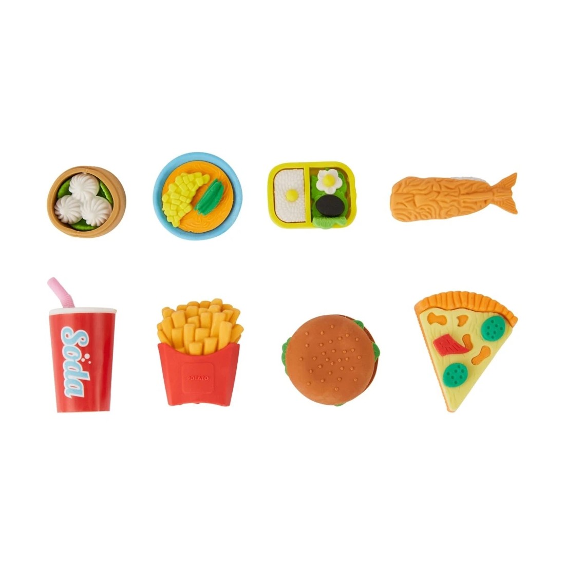 2 4 Pack Erasers with Tray - Assorted, 2 of 5