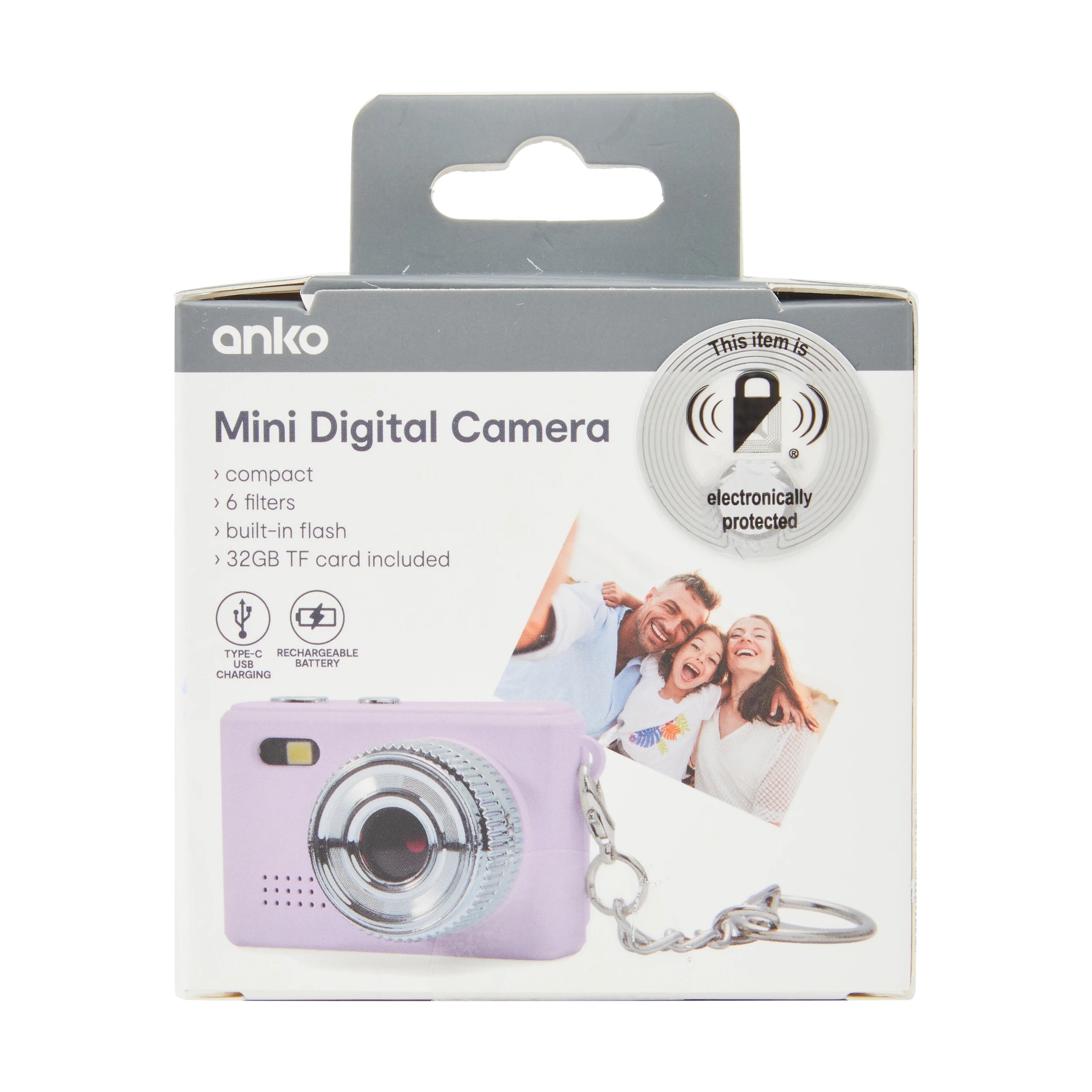 6 Mini Digital Camera - Lilac, 6 of 6