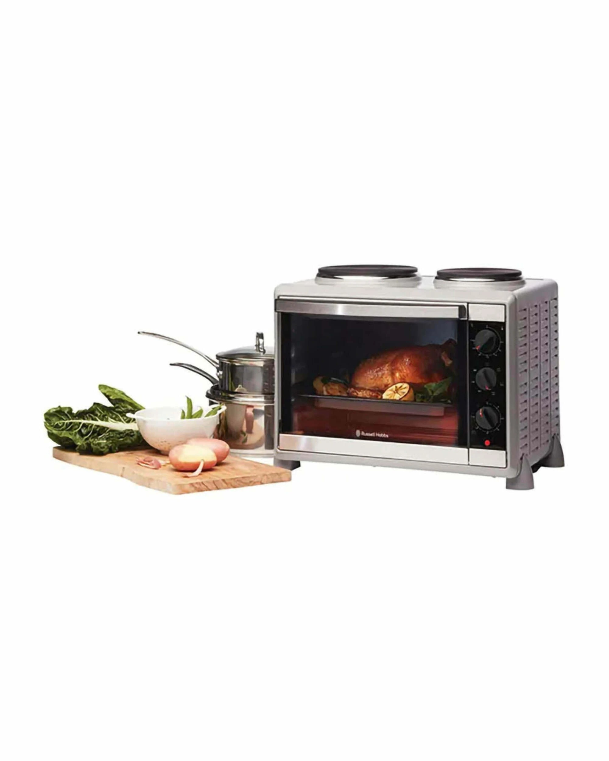 2 Russell Hobbs Compact Kitchen Toaster Oven - SILVER, 2 of 4