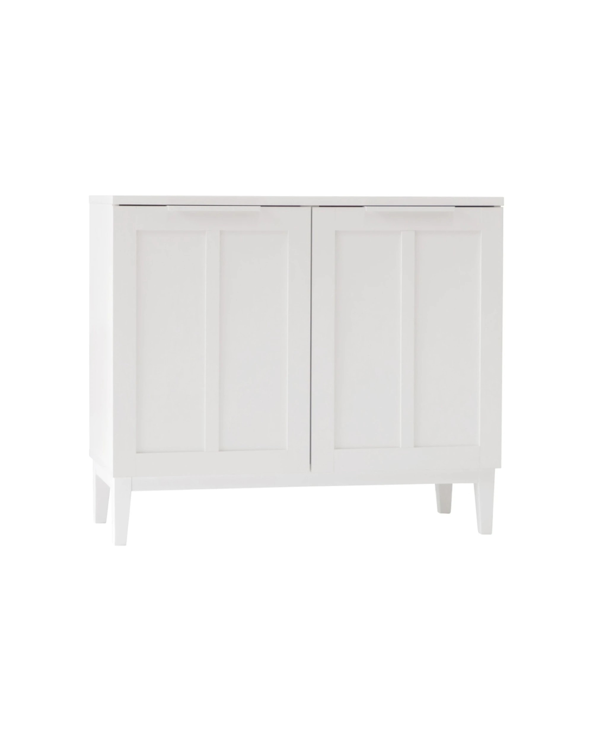 6 Alpine Bay Tenley 2 Door Wood-Look Scratch Resistant Sideboard Cupboard - White, 6 of 8
