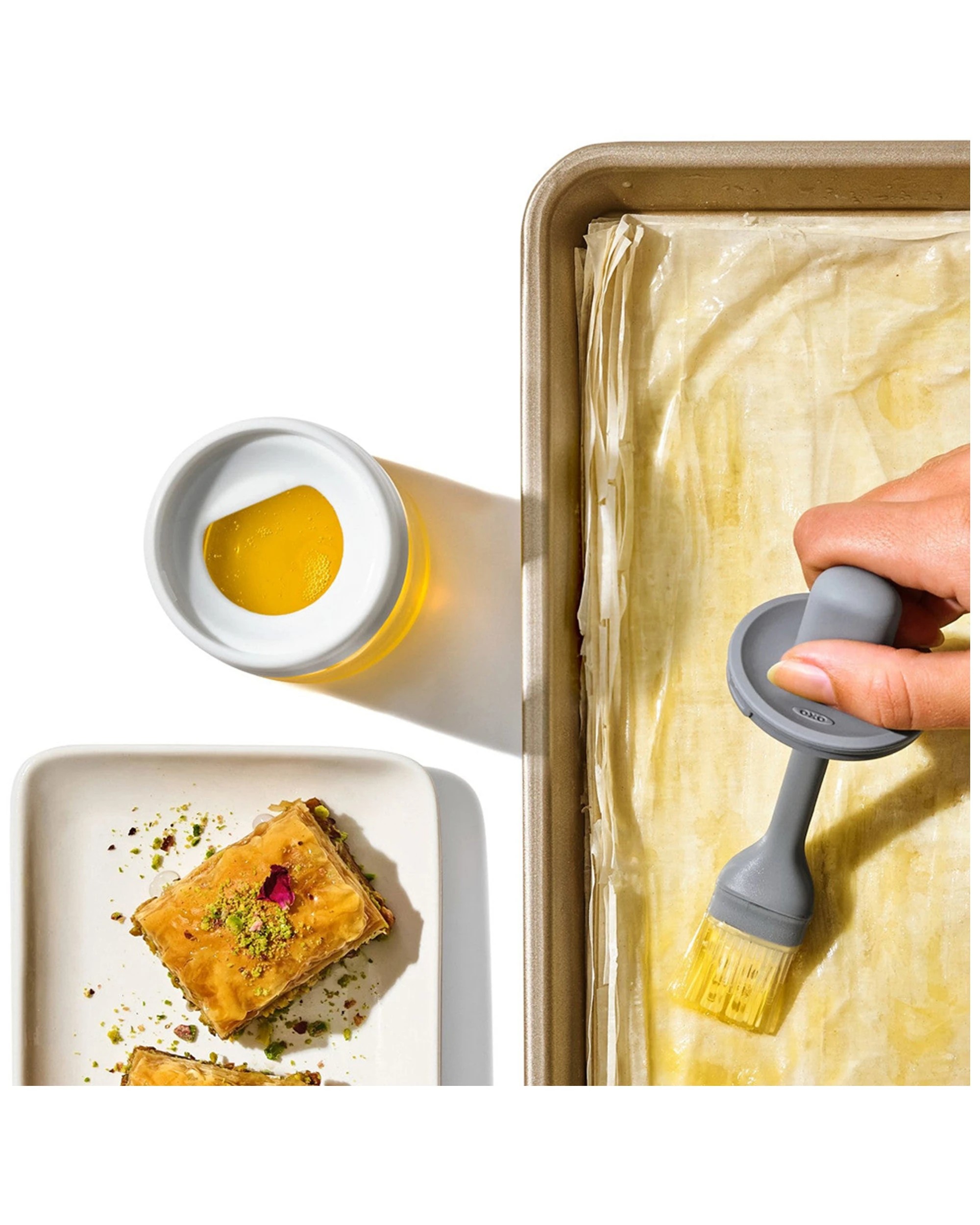 6 OXO Good Grips Glass Oil Bottle with Flexible Silicone Brush - Plain, 6 of 6