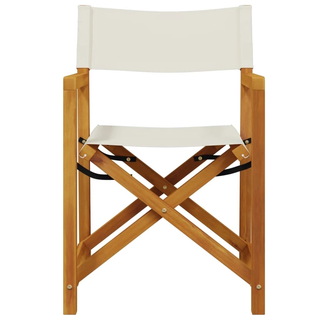 2 vidaXL folding director chair Foldable - Beige, 2 of 8