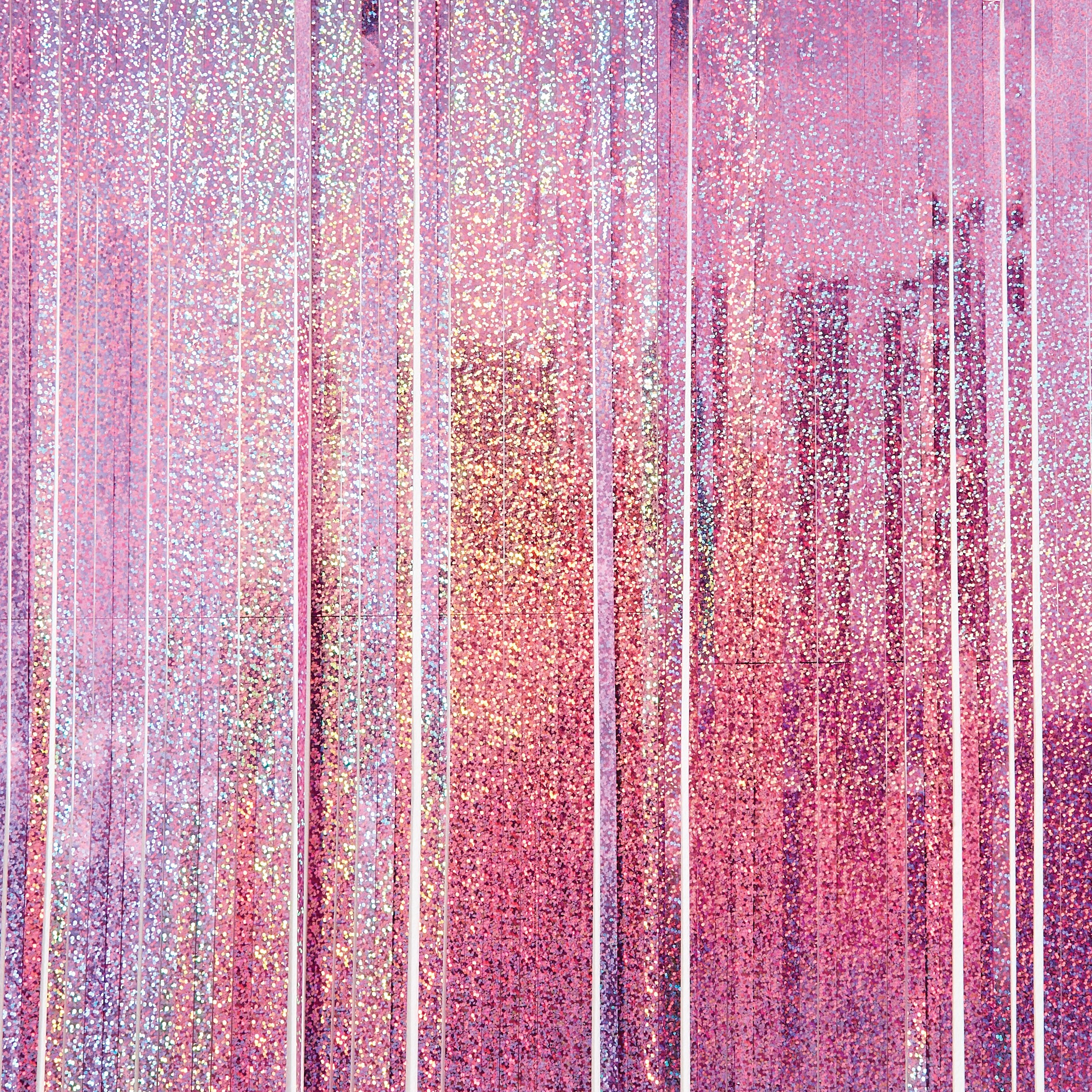 3 Iridescent Pink Foil Backdrop, 3 of 5