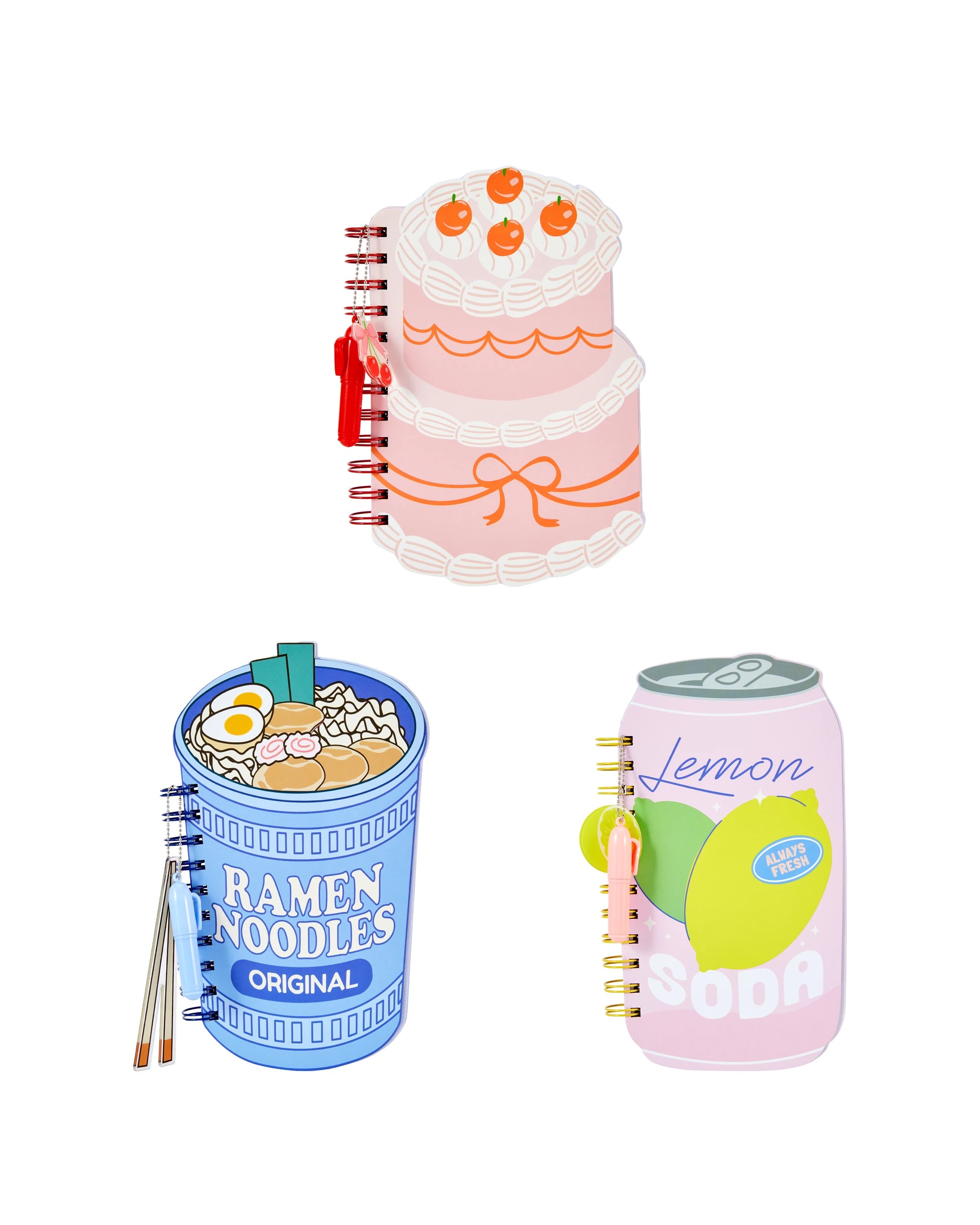 1 Notebook Retro Food Style Hard Cover 192 Pages - Assorted, 1 of 5