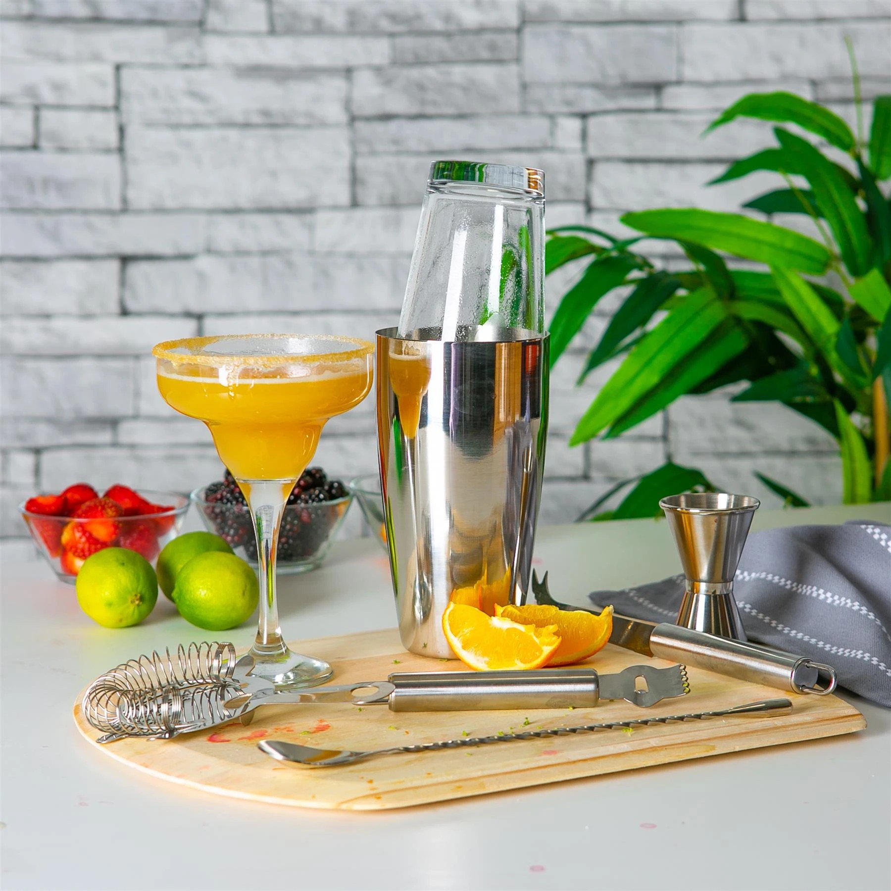 6 LAV Misket Margarita Glasses - 300ml - Clear, 6 of 6