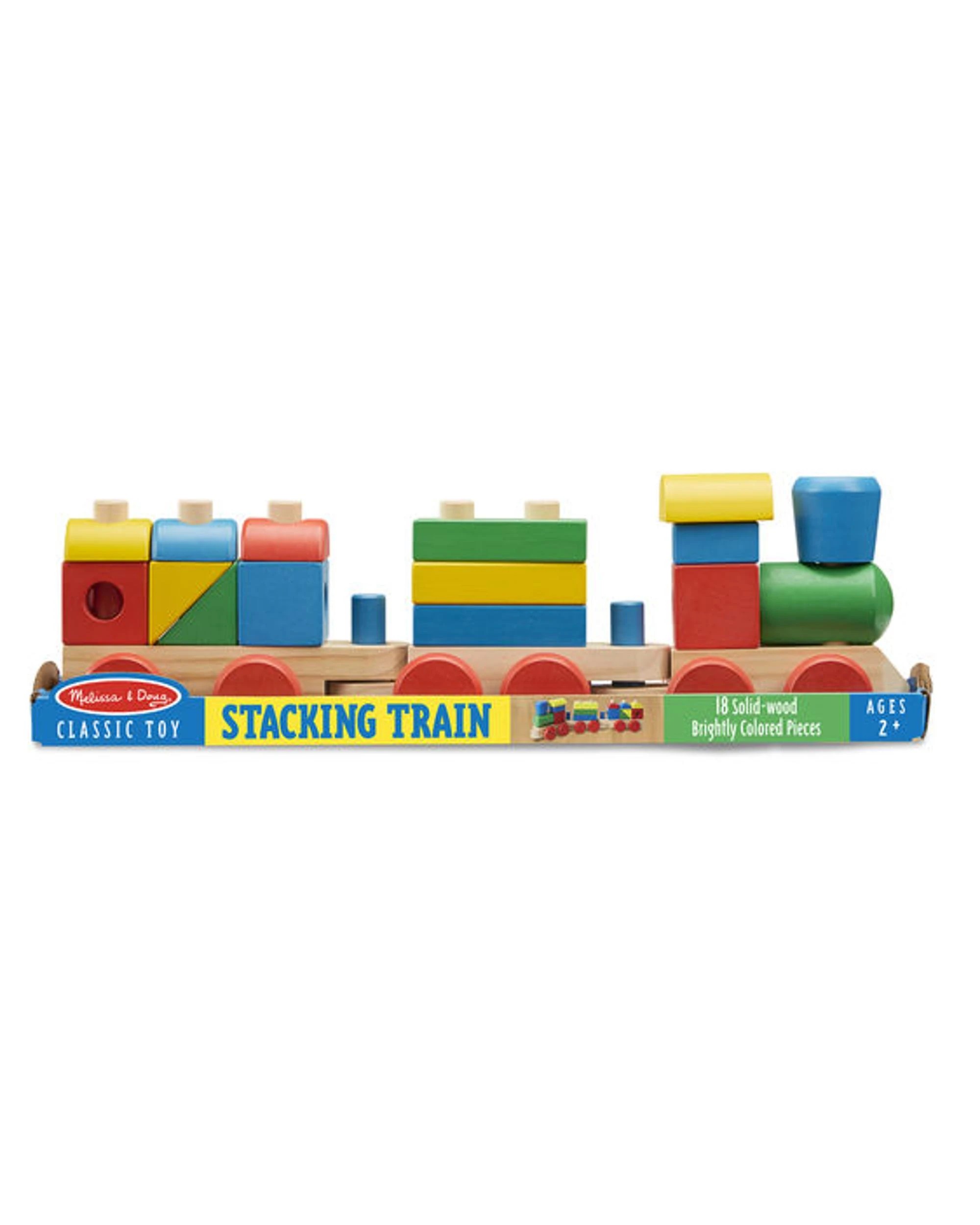 1 Melissa and Doug Wooden Stacking Train Educational Toy, 1 of 1