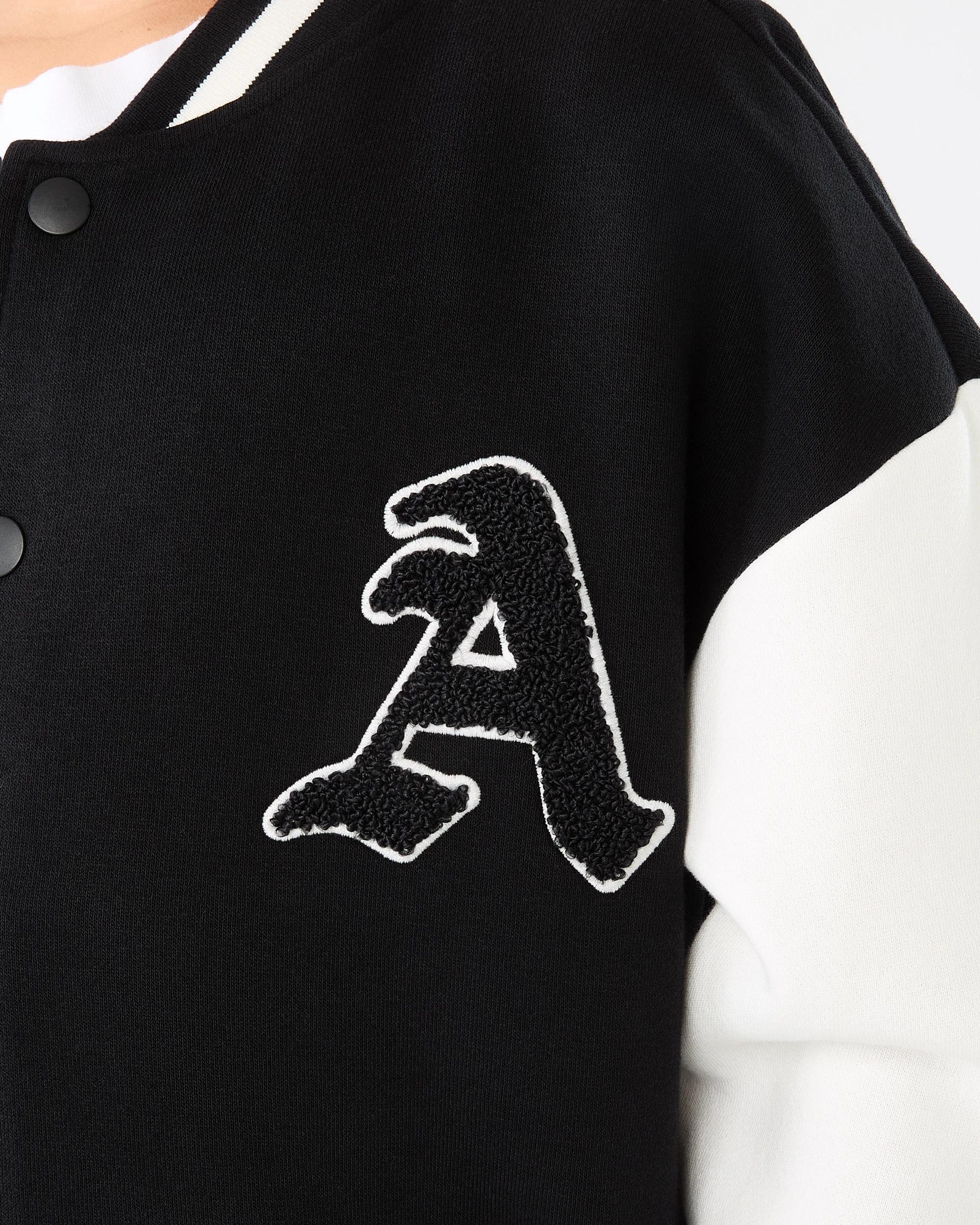 4 Fleece Bomber Jacket Snw White, 4 of 10