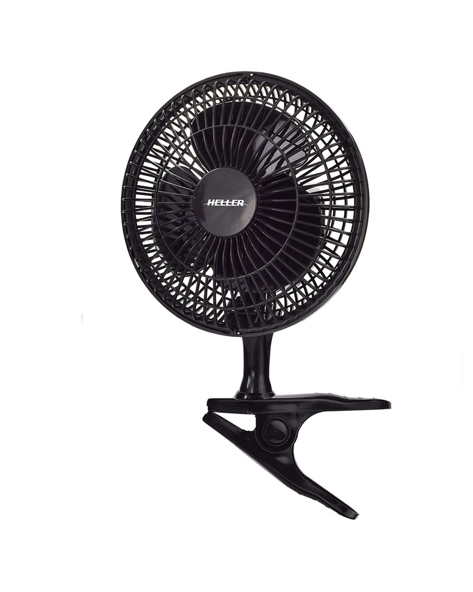 2 HELLER GAF Control Clip Fan 15cm Fan Personal Fan Desk Fan 15W Portable Fan - Black, 2 of 3
