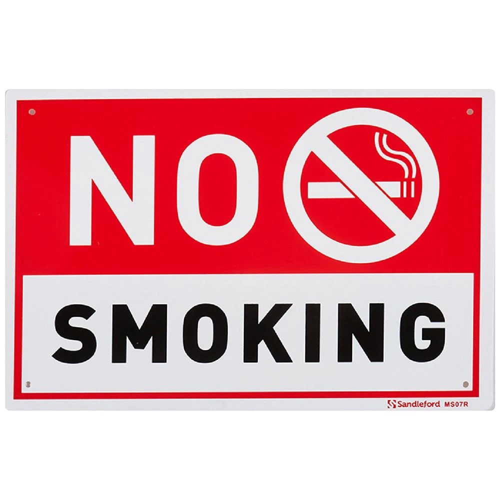 1 Sandleford No Smoking Sign 300 x 200mm, 1 of 1