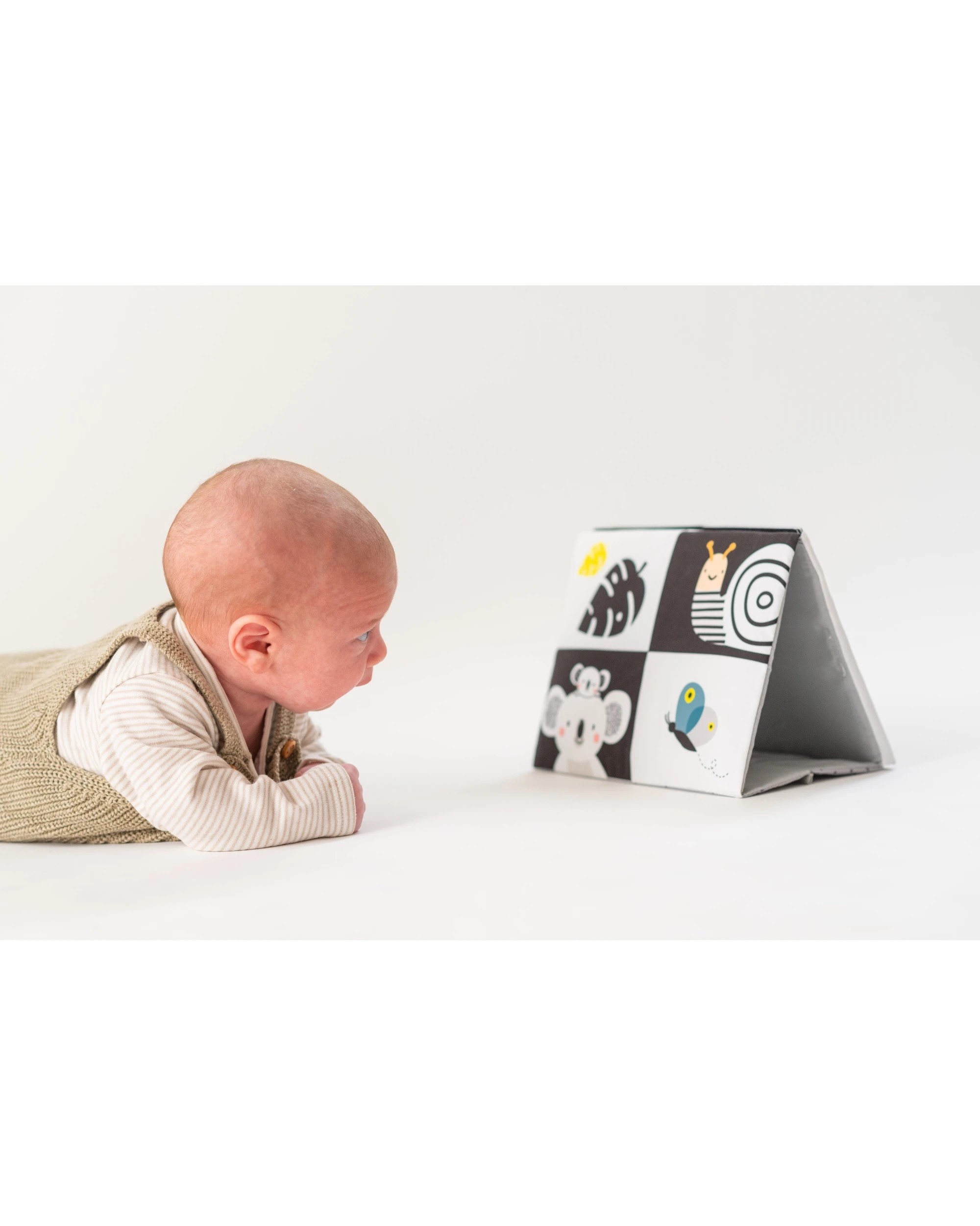 4 Taf Toys Tummy-Time Mirror Book Baby Sensory Development Soft Crinkle - Multi, 4 of 6