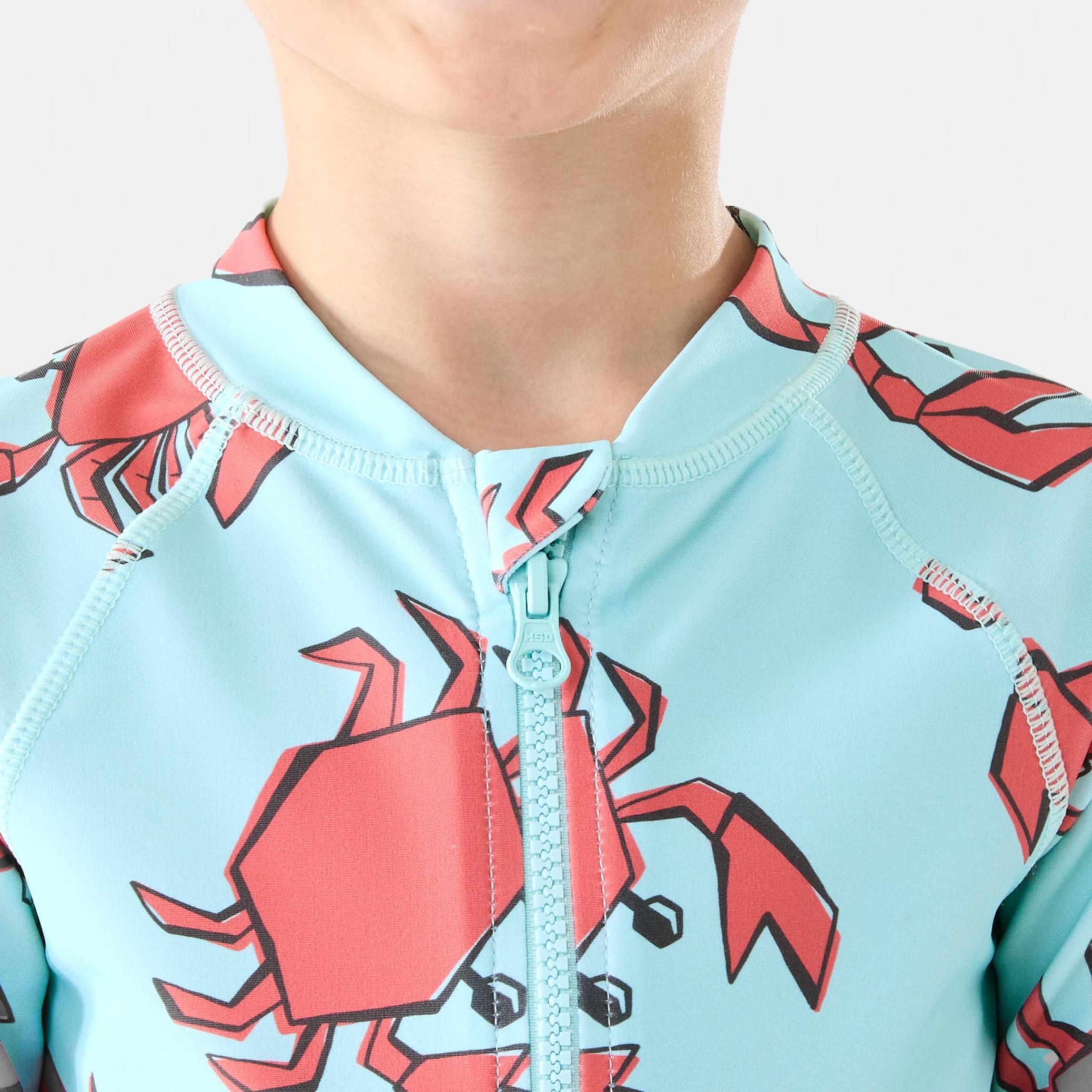 2 Long Sleeve Swimsuit COOL CRABS SWIM DUSTY EGGSHELL, 2 of 4