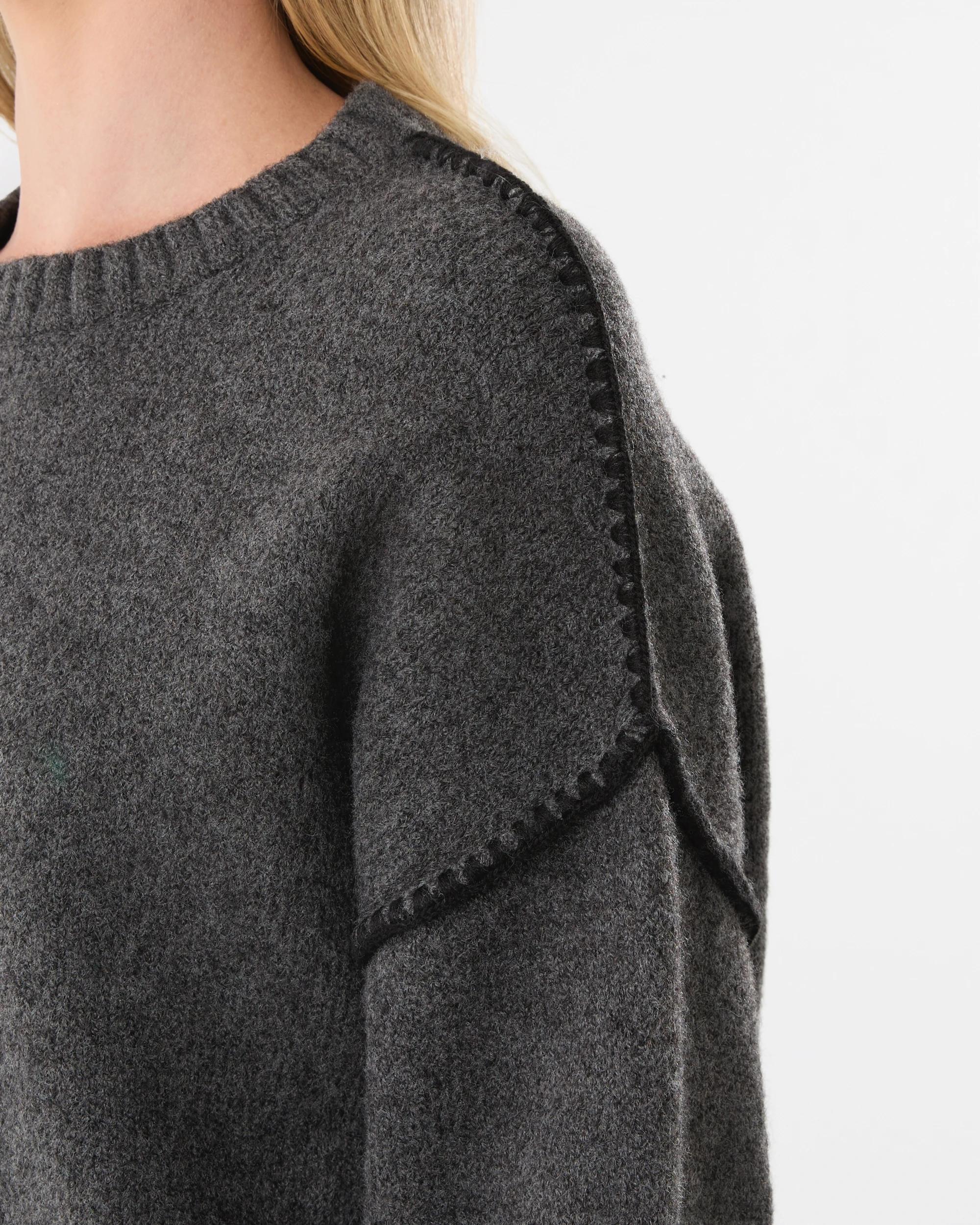 5 Blanket Stitch Jumper Gry Chmrle, 5 of 6