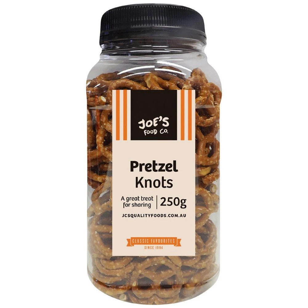 1 J.C.'s Quality Foods Pretzel Knots 250g, 1 of 2