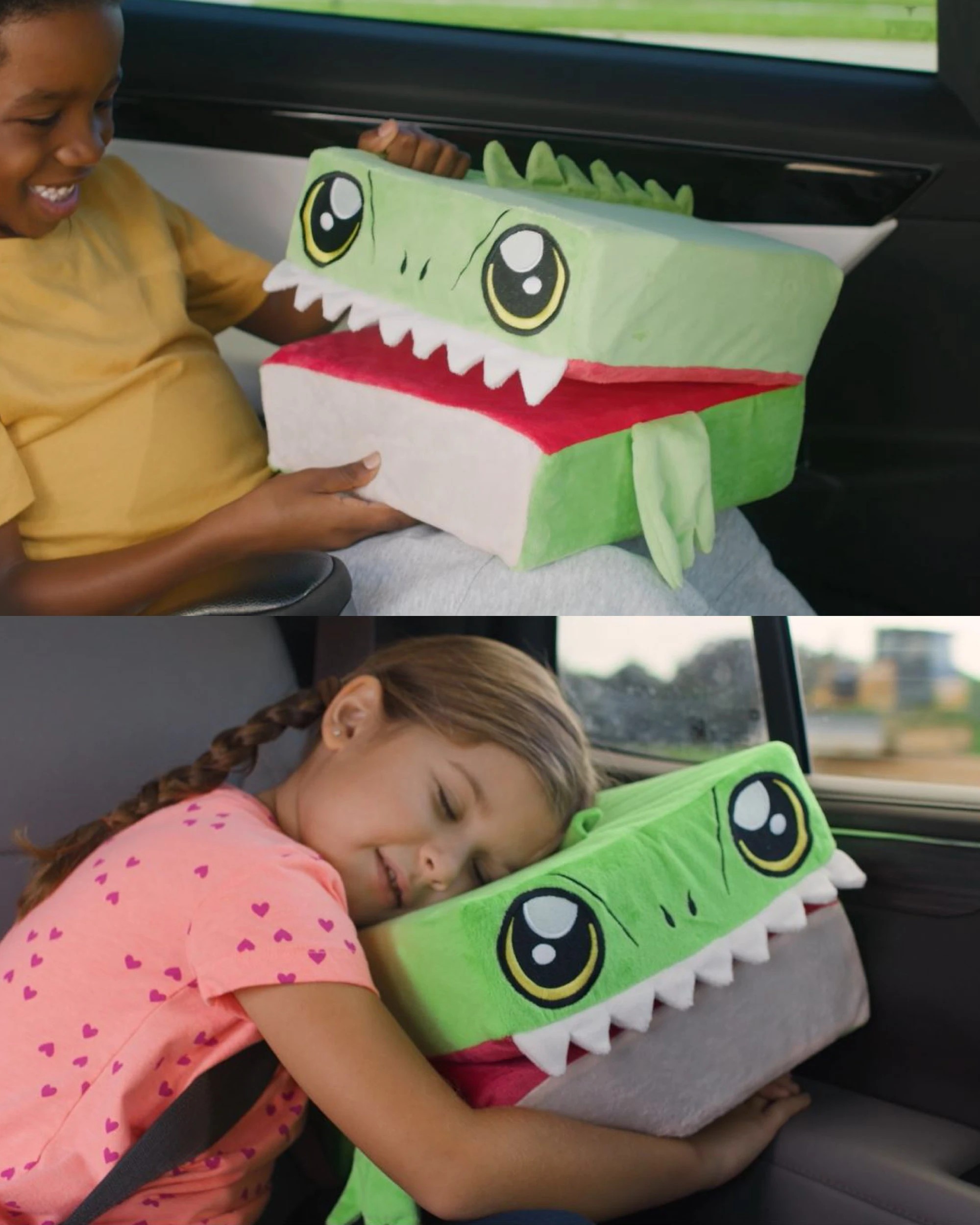 6 Global Shop Direct Pillow Cube Kids Dinosaur Huggable Play Pal and Comfy Pillow In One, 6 of 7