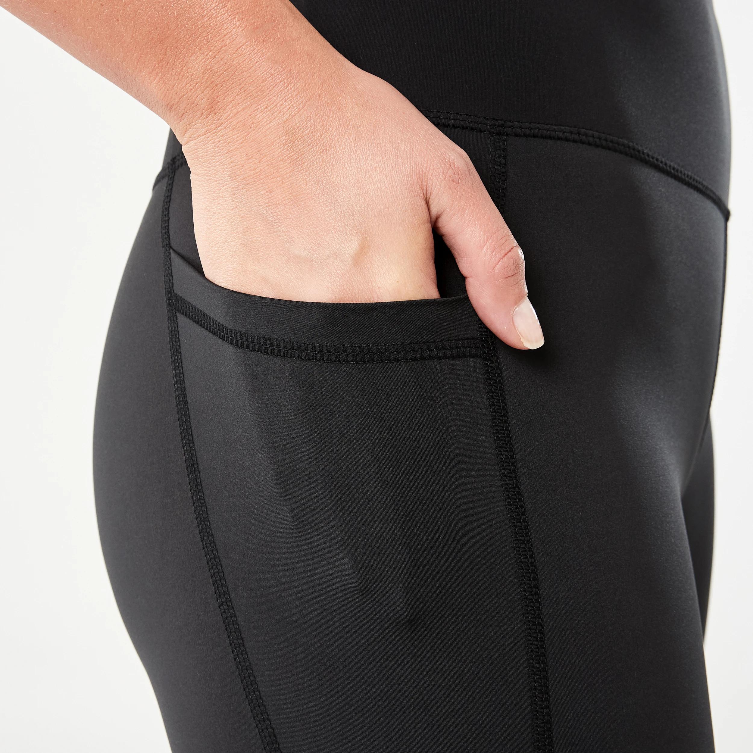 5 Active Womens Full Length Training Leggings BLACK, 5 of 6