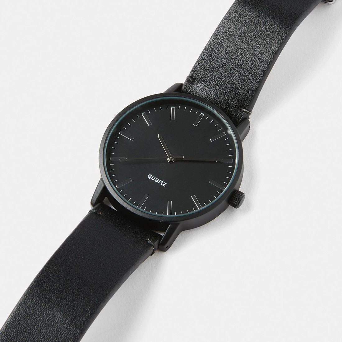 3 Analogue PU Watch - Black, 3 of 6