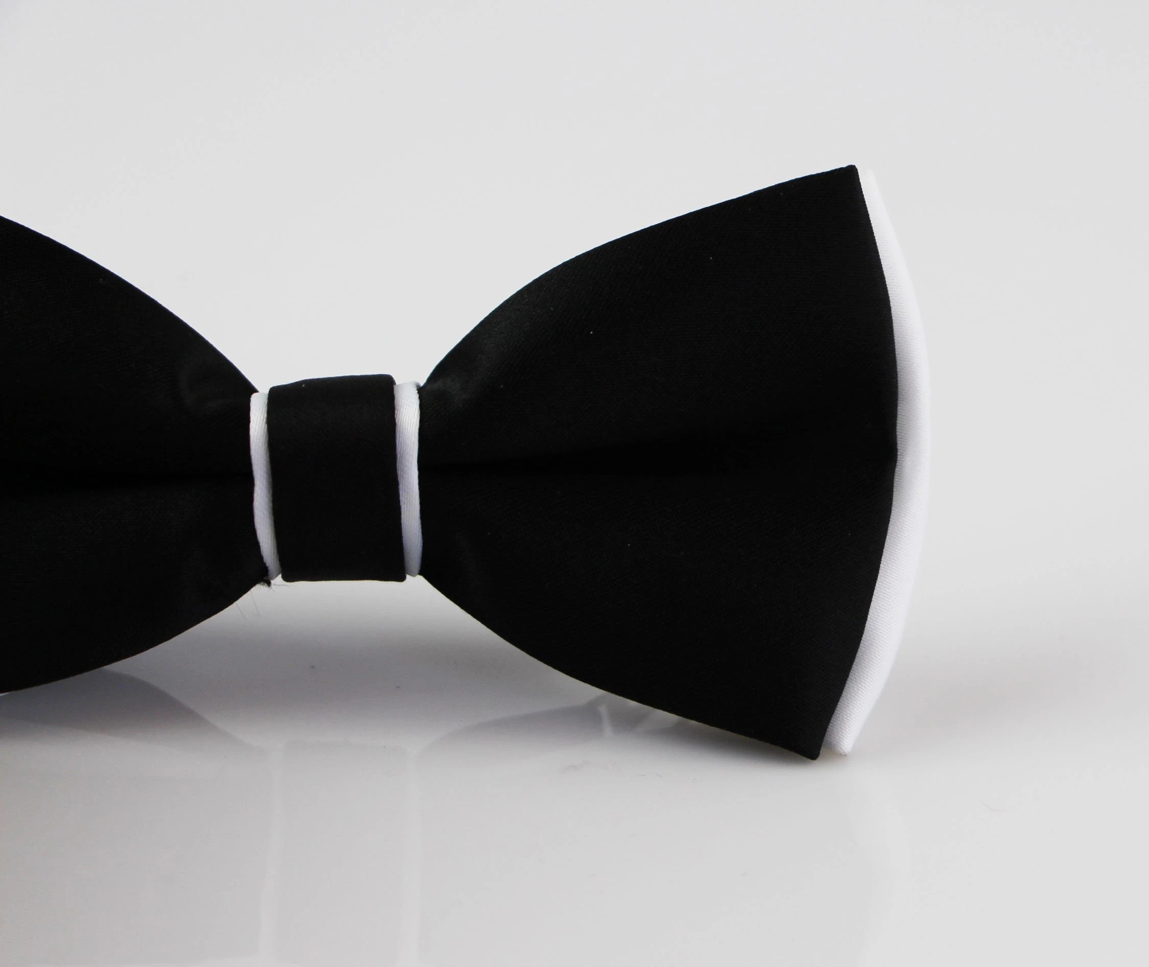 3 Zasel Mens Black On White Two Tone Layered Bow Tie - Multi, 3 of 4