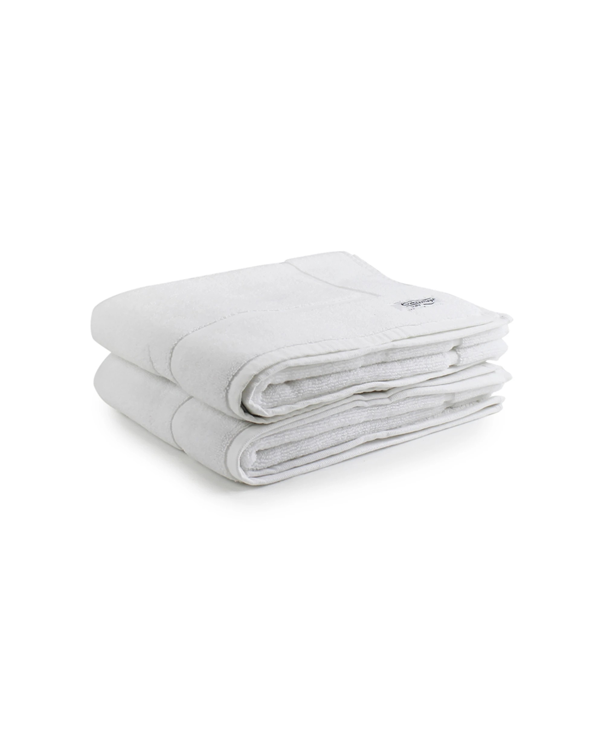 1 2pc Onkaparinga 60x90cm Cotton Flinders Premium Bath Mats Set 800gsm White - White, 1 of 3