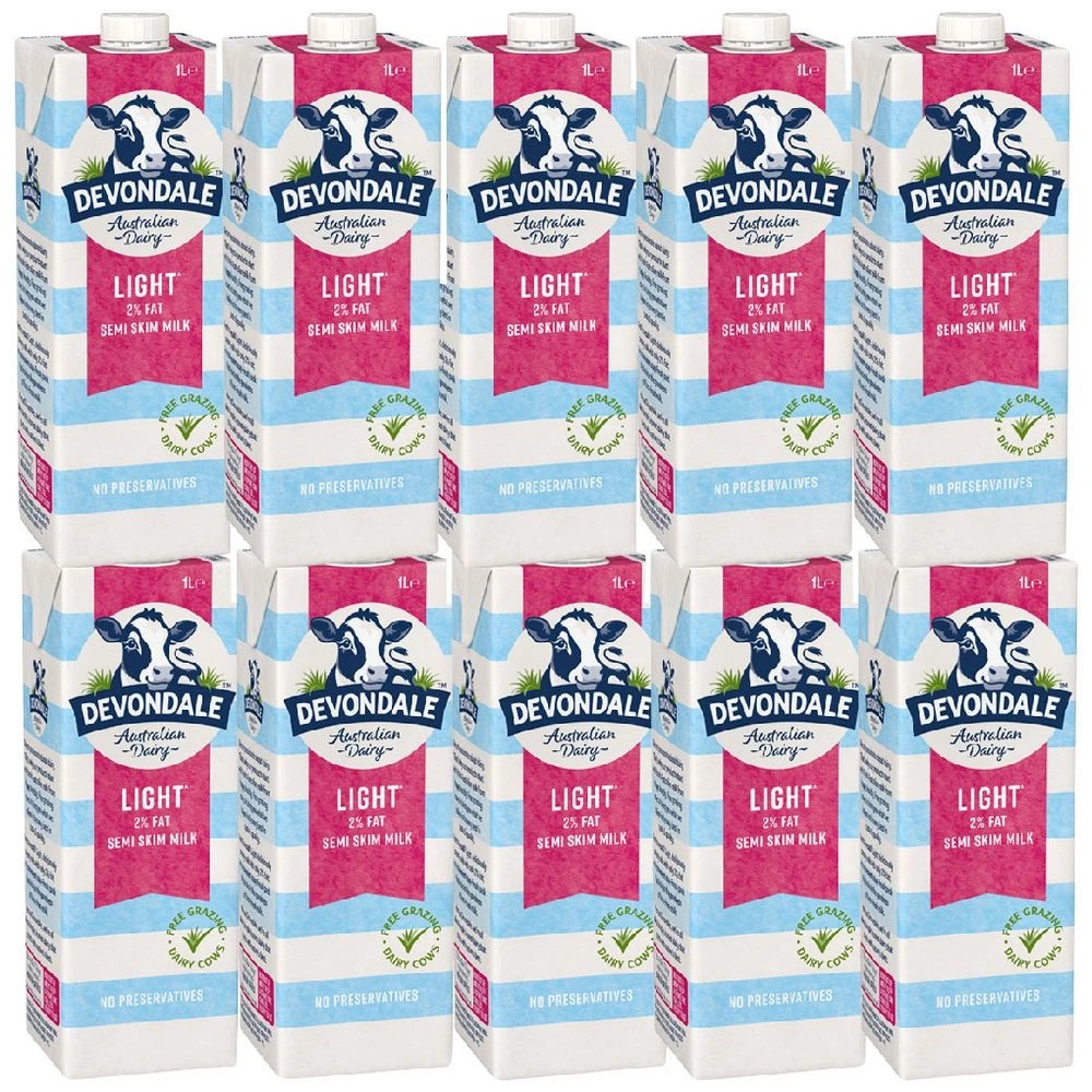 1 Devondale Semi Skim UHT Milk 1L 10 Pack, 1 of 1