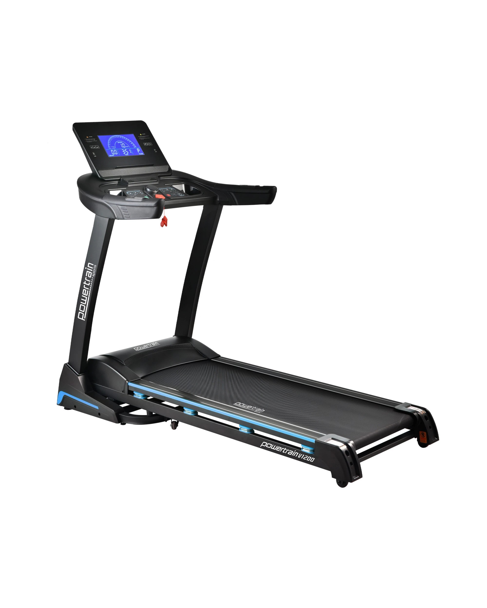 1 Powertrain V1200 Treadmill with Shock-Absorbing System Exercise Cardio Running Home Gym, 1 of 10