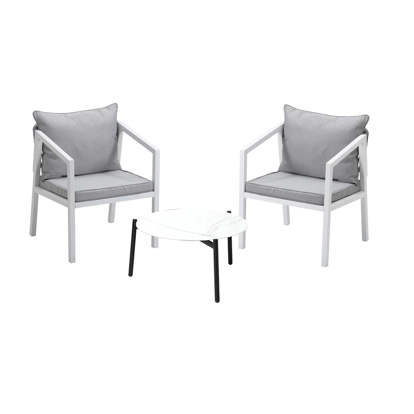7 Livsip Outdoor Patio Setting 3pcs Furniture Lounge Set 50cm Coffee Table
 - Multi, 7 of 10