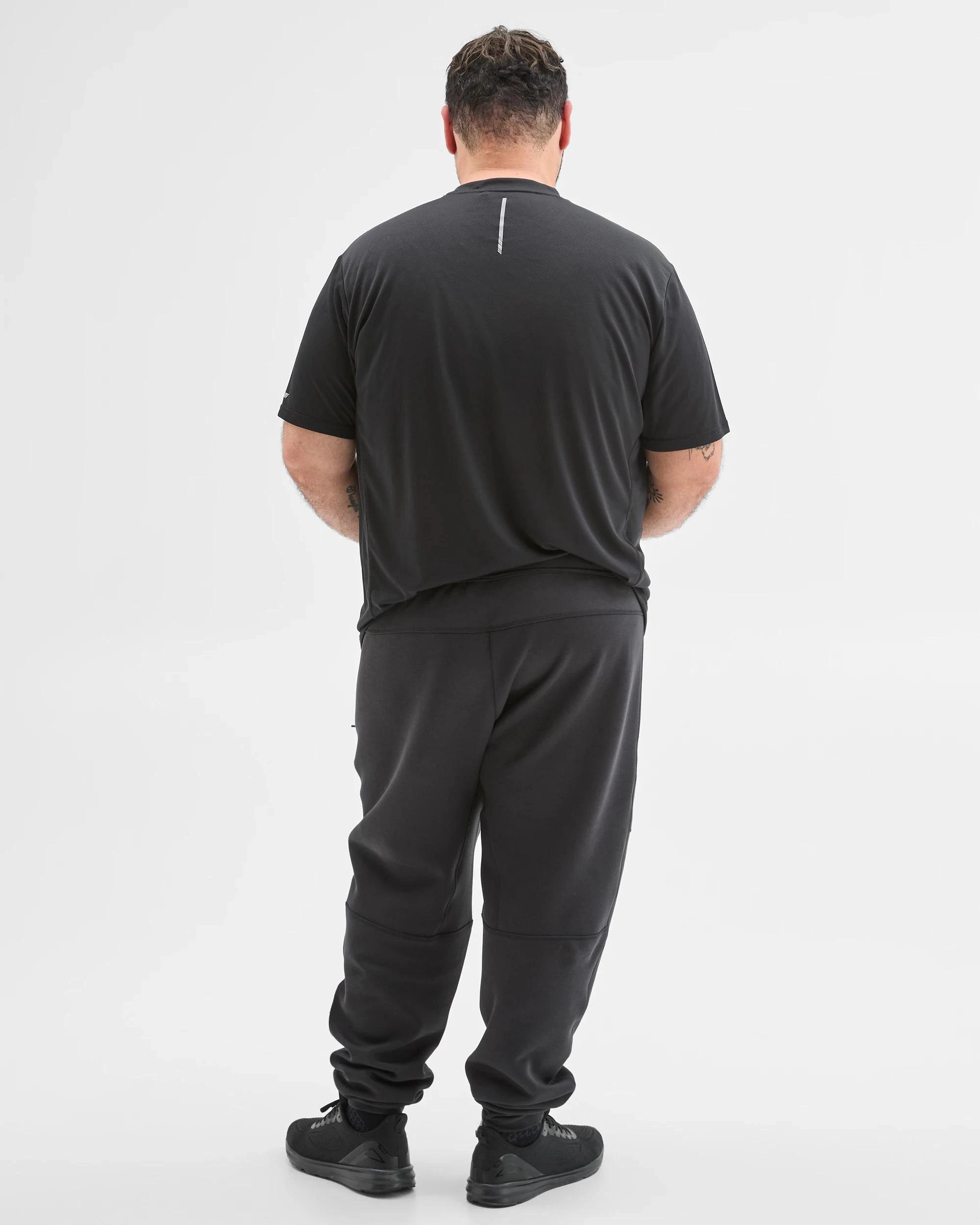 4 Target Man Plus Plus Size Australian Cotton Blend Active Scuba Trackpants BLACK, 4 of 5