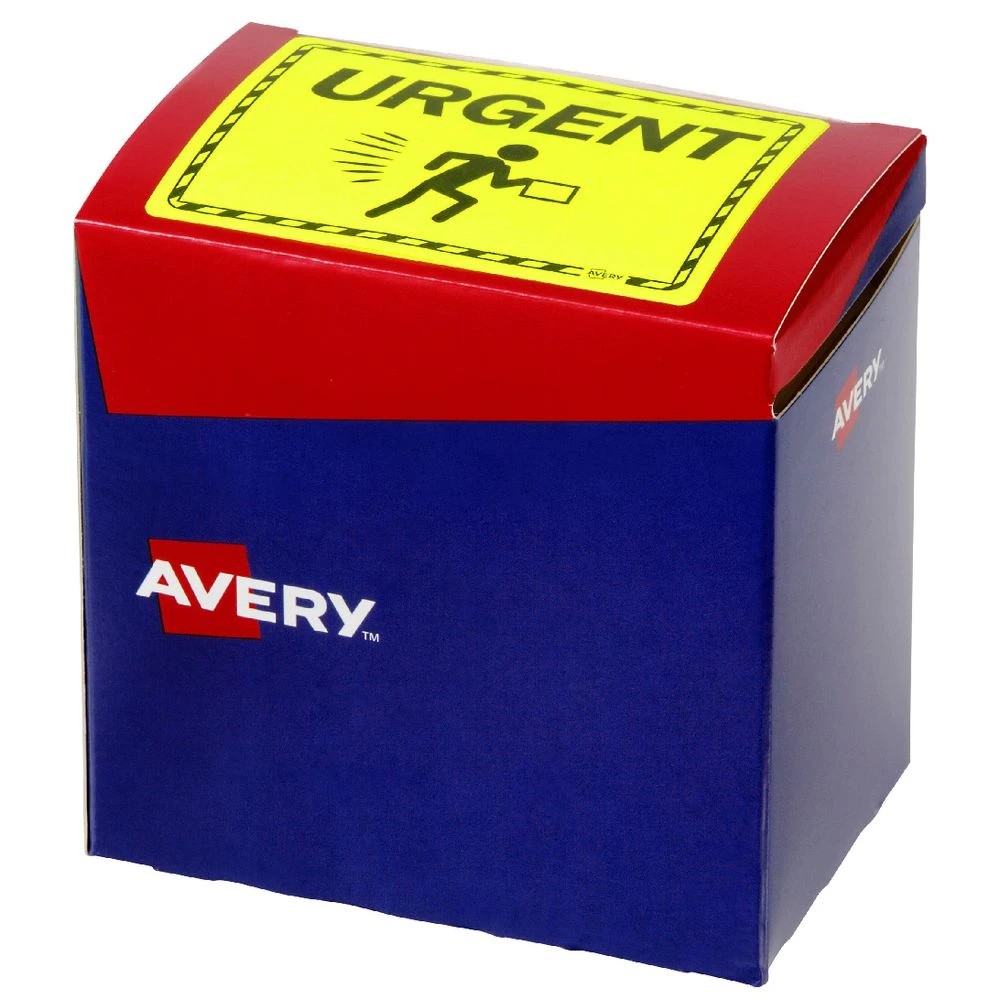 3 Avery Urgent Labels 75 x 99.6mm Yellow 750 Pack, 3 of 3