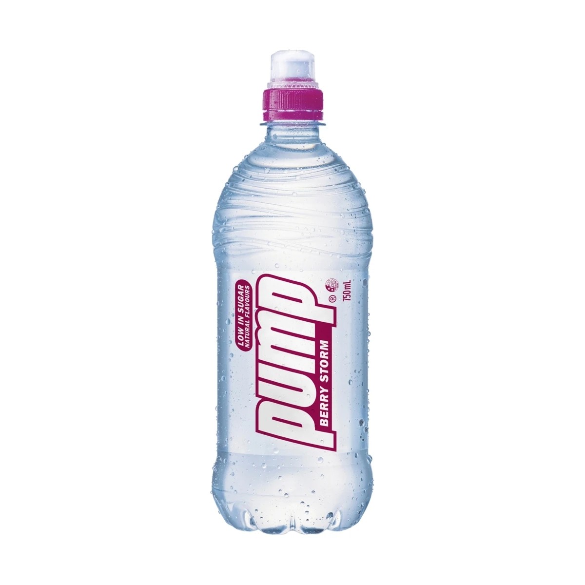 1 Pump Water Bottle 750ml - Berry Storm, 1 of 3