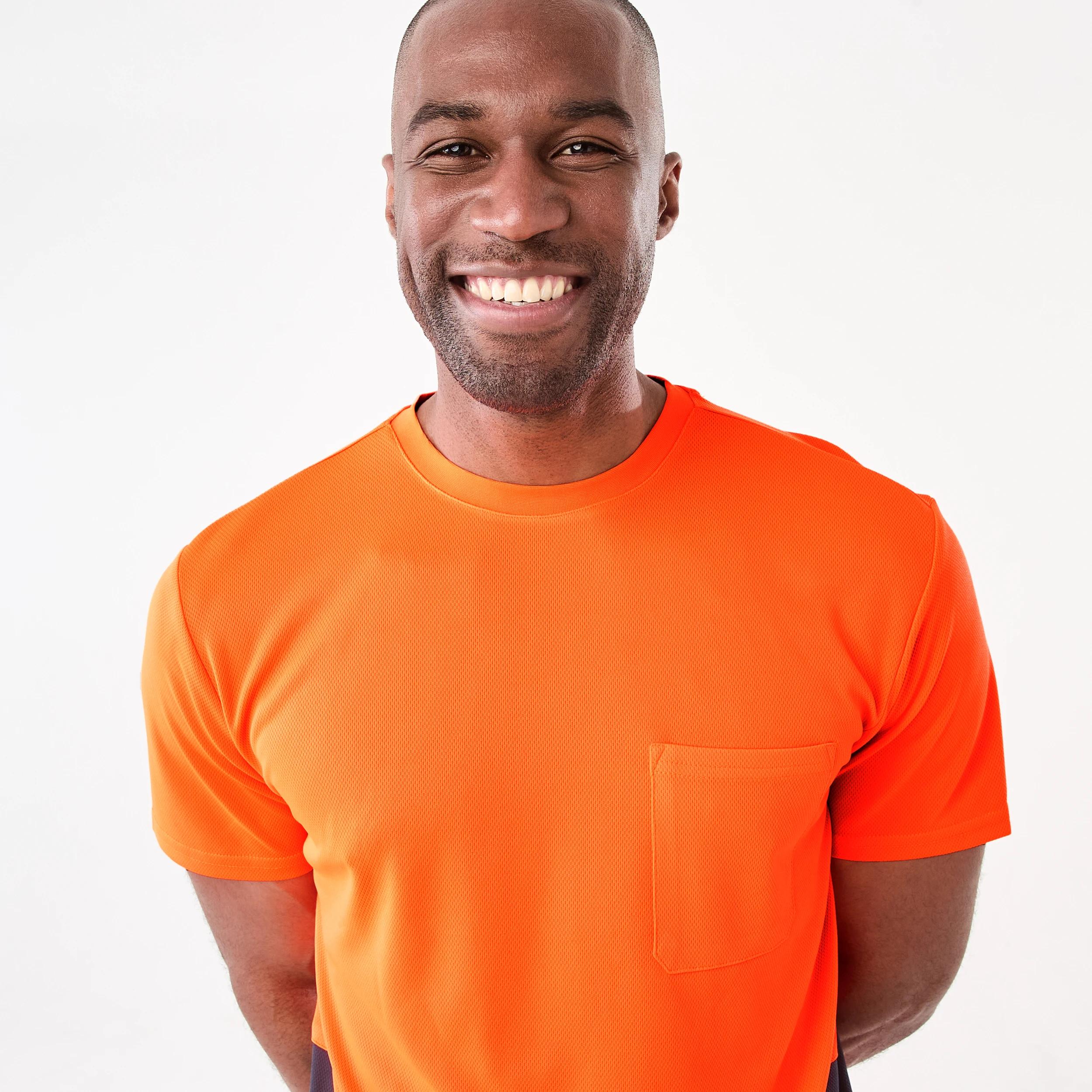 4 Workwear Short Sleeve Cool T-Shirt SAFETY ORANGE, 4 of 7