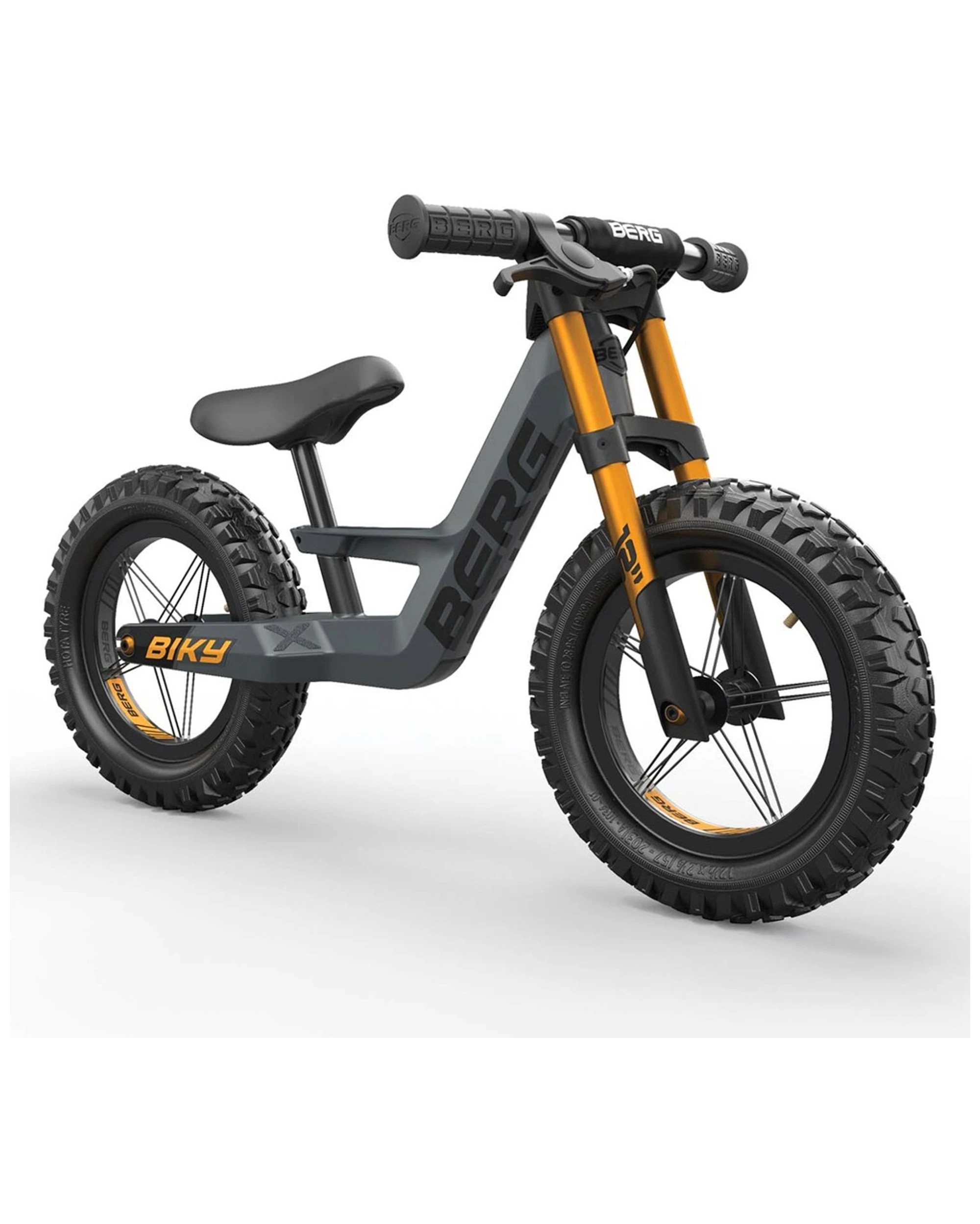 1 Berg Biky Cross Push Balance Bike With Handbrake Grey Age 2-5 Years Old - Kids Bike 75 Characters - Grey, 1 of 2