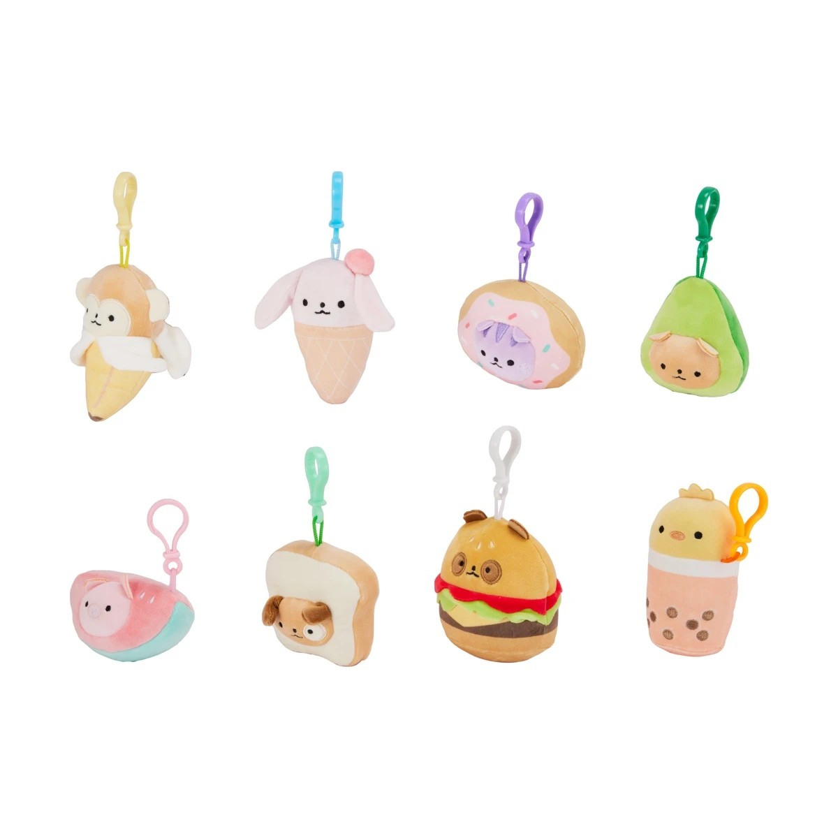 1 Foodie Friends Plush Blind Box Keychain - Assorted, 1 of 9