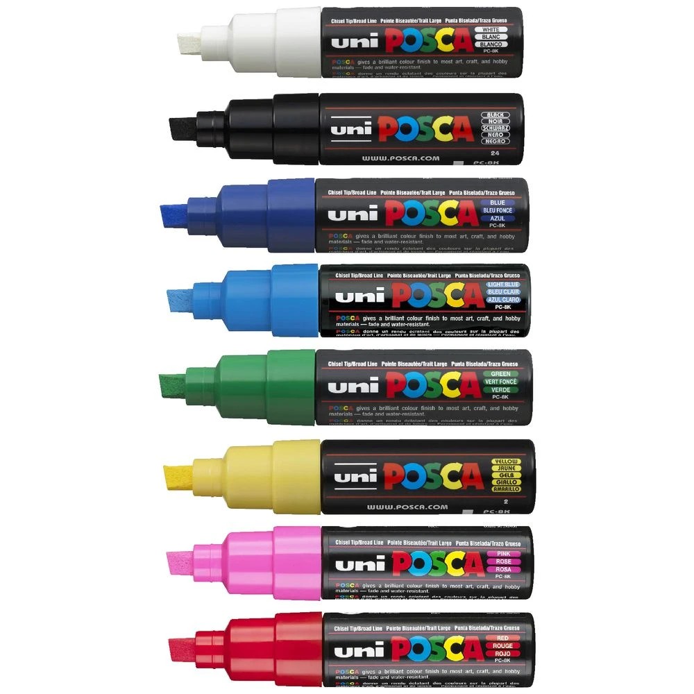 6 POSCA PC 8K Paint Markers Assorted 8 Pack, 6 of 10