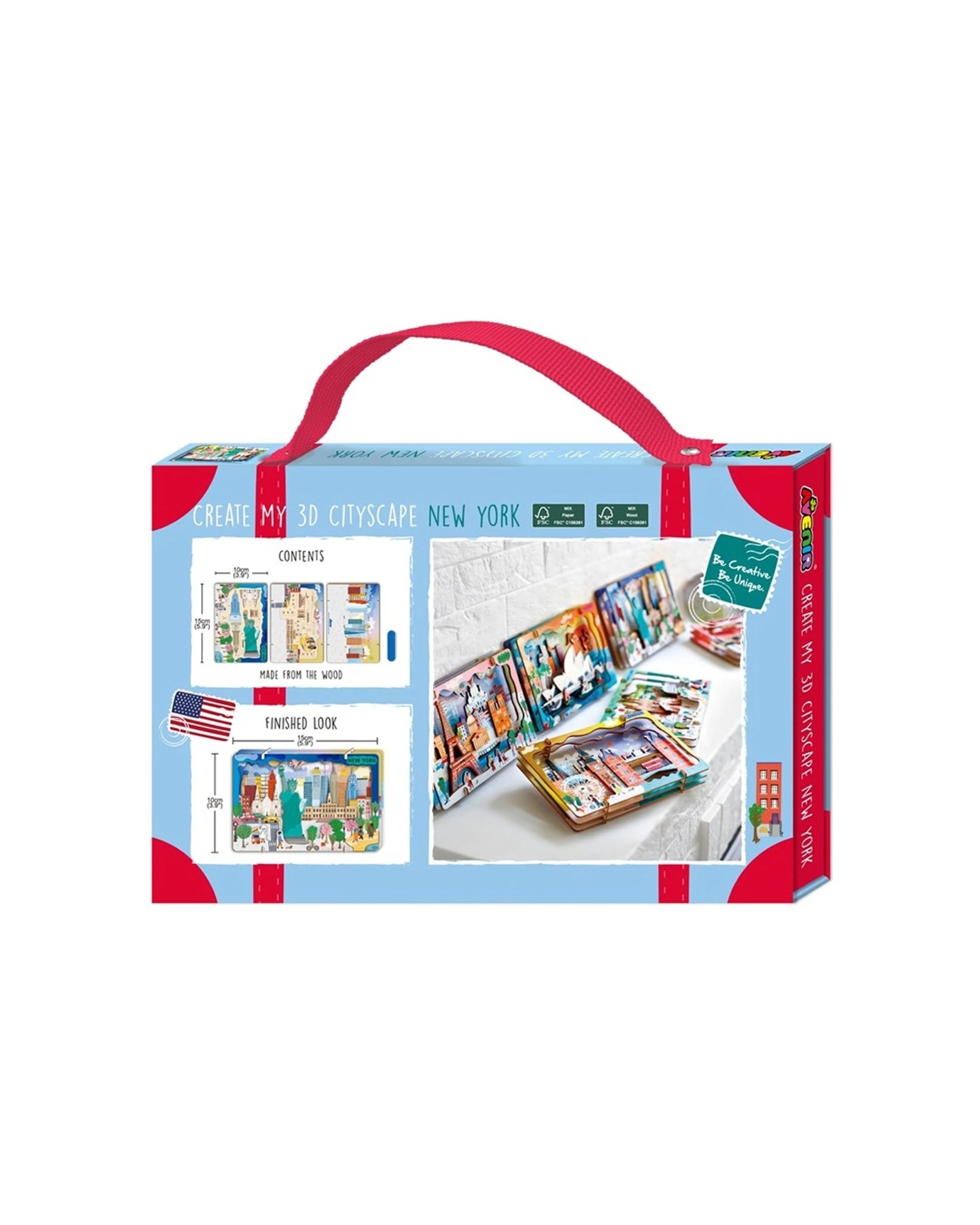 2 Avenir Create My 3D Cityscape Wooden Puzzle Kids Construction Toy New York, 2 of 3