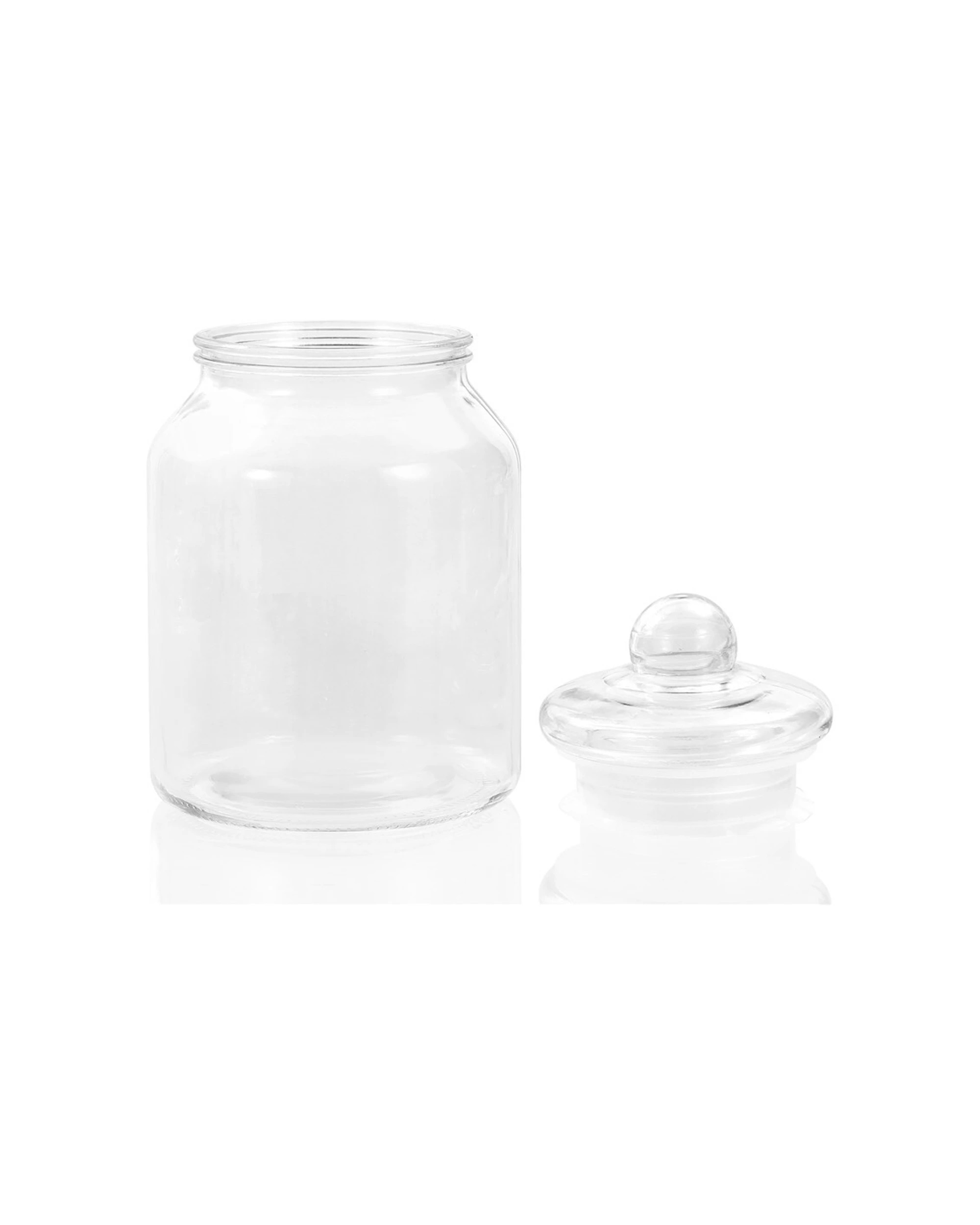 3 Lemon & Lime 3l Cookie Glass Jar Container Storage Pantry Organiser W/ Lid Clear
 - Clear, 3 of 5